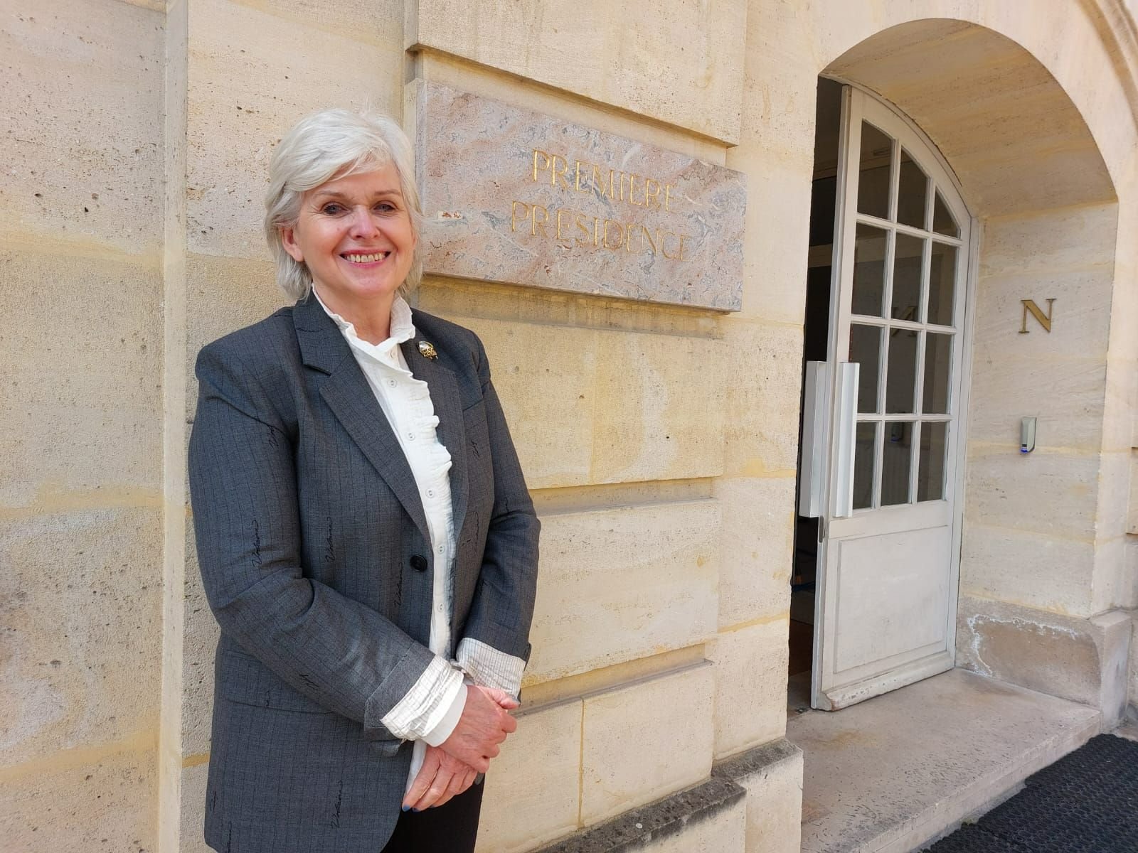 Versailles (Yvelines), le 13 mai. Magistrate, ancienne ministre, Isabelle Rome revient sur les axes forts de son travail en faveur de la lutte contre les violences intrafamiliales. LP/Elisabeth Gardet