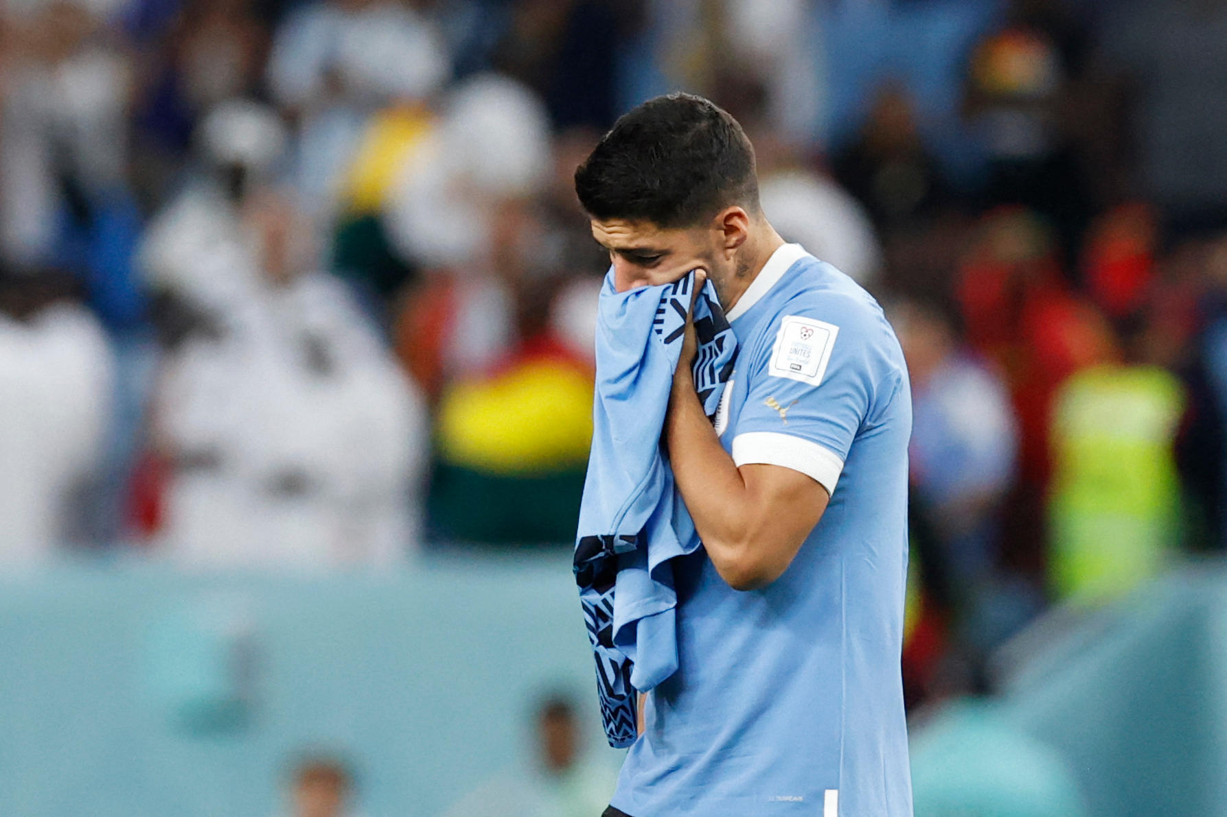 Luis Suarez a certainement joué sa dernière Coupe du monde avec l'Uruguay. Icon sport