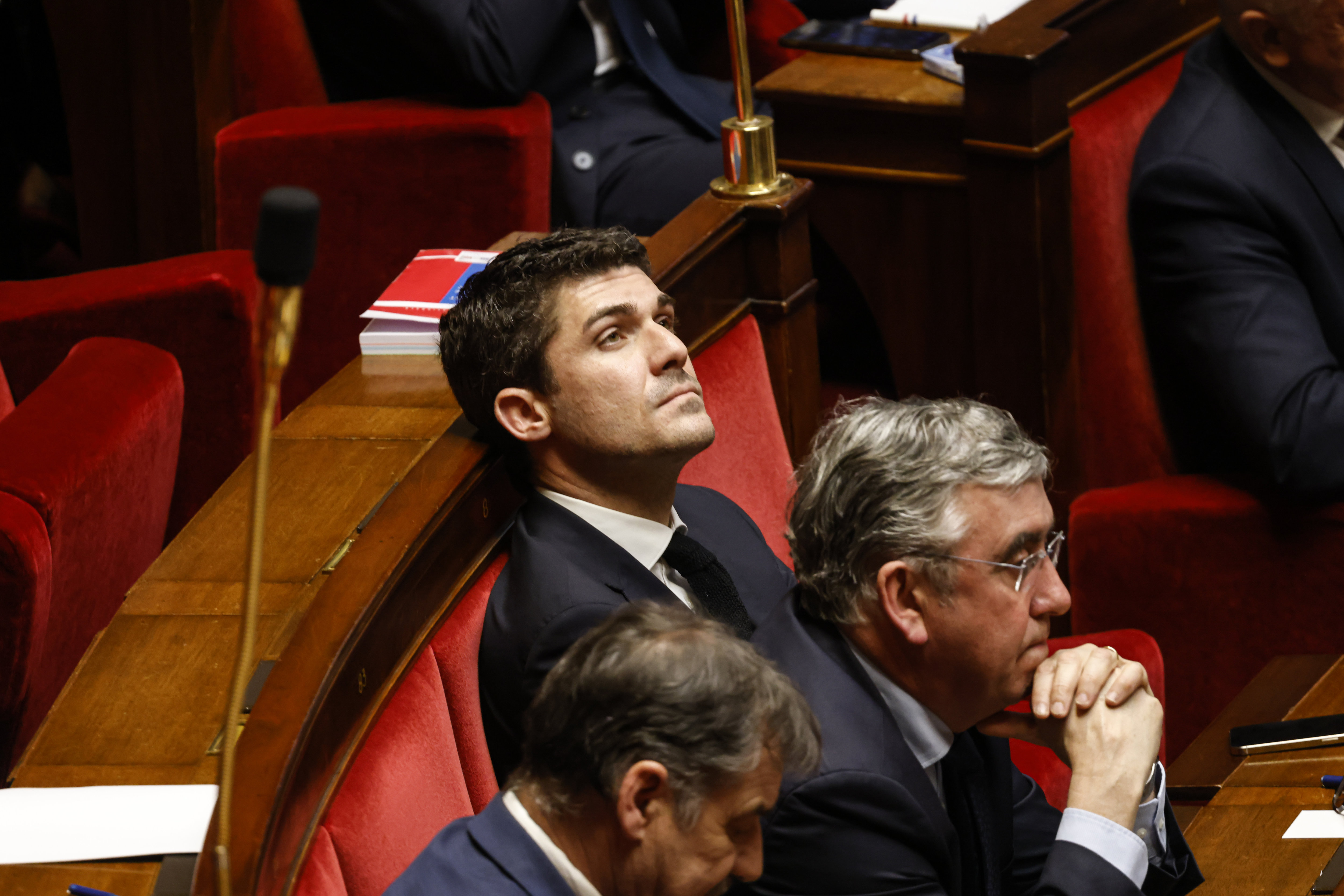 Le député sortant du Lot Aurélien Pradié (ici le 20 mars 2023 à l'Assemblée) ne brigue pas sa réélection sous les couleurs de LR mais de son micro-parti Du courage. LP/Olivier Corsan