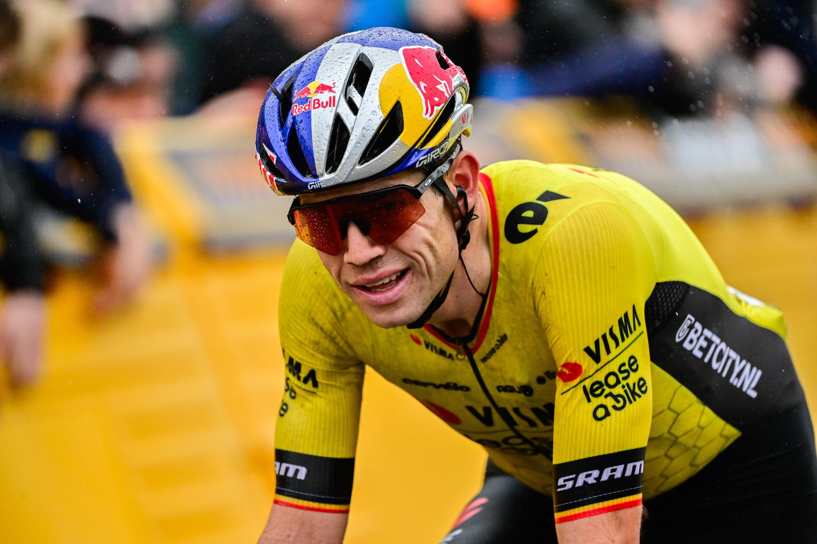 Accidenté voilà dix jours, Wout Van Aert a déjà entamé sa rééducation en vue soit du Giro, soit du Tour de France ou des JO de Paris 2024. Icon sport/Dirk Waem