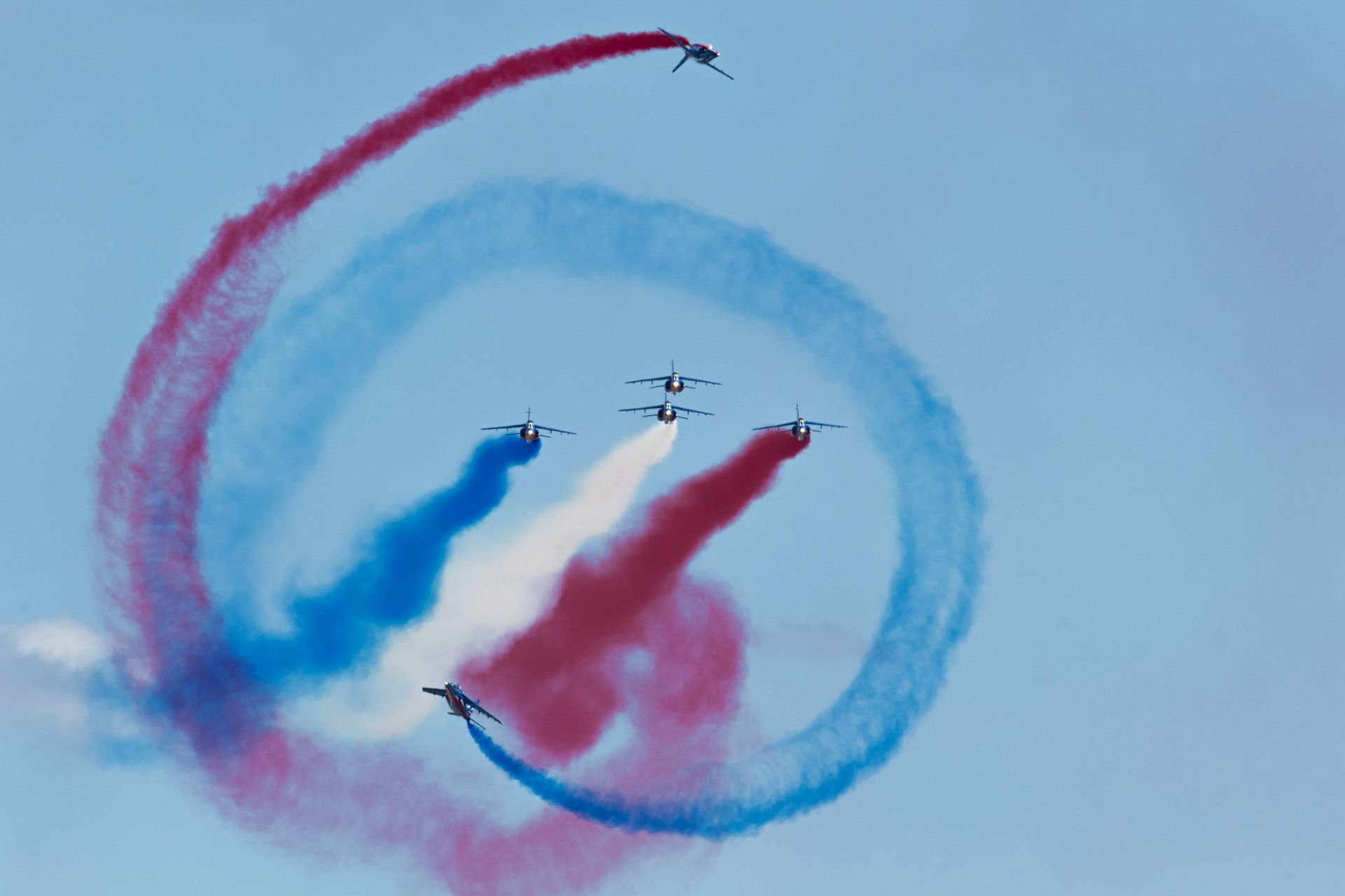 La Patrouille de France fera une démonstration complète de près d'une demi-heure au Meaux Airshow, dimanche 10 juillet 2022. Ce meeting aérien, quatrième du nom, est un des seuls gratuits en France. /Armée de l'air et de l'espace