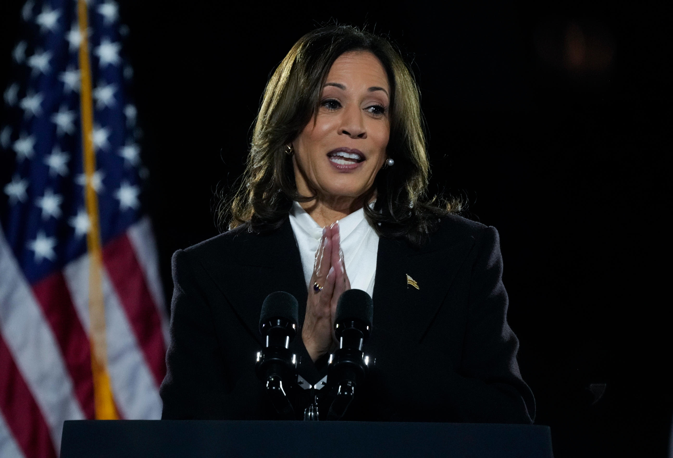 A Washington, Kamala Harris a tenu un meeting ce mardi dans un lieu symbolique, là où en 2021, Donald Trump avait harangué ses partisans avant qu’ils ne partent à l’assaut du Capitole. Icon Sport