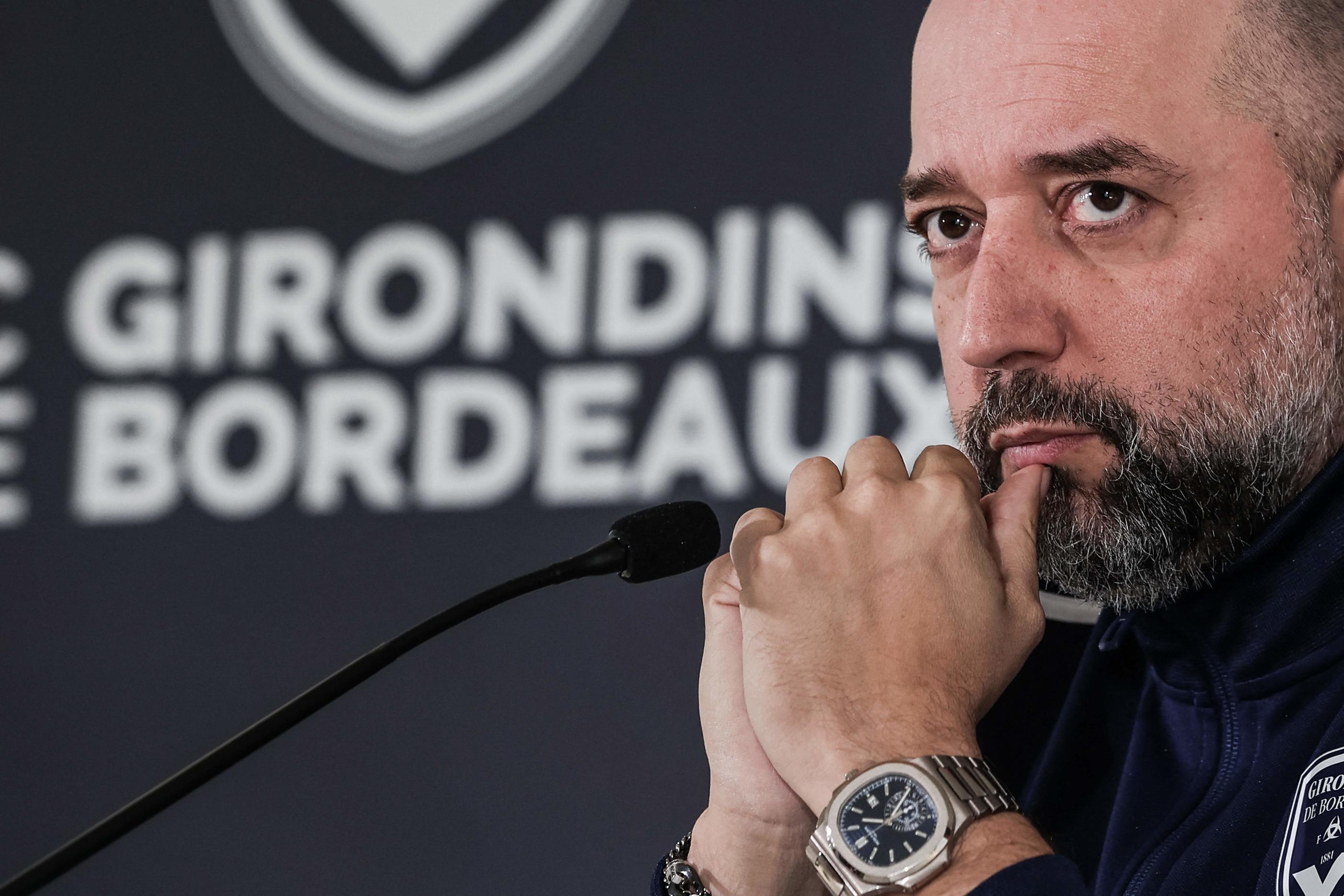 Le président des Girondins de Bordeaux veut faire remonter son équipe en Ligue 1 ou en Ligue 2. Thibaud MORITZ / AFP