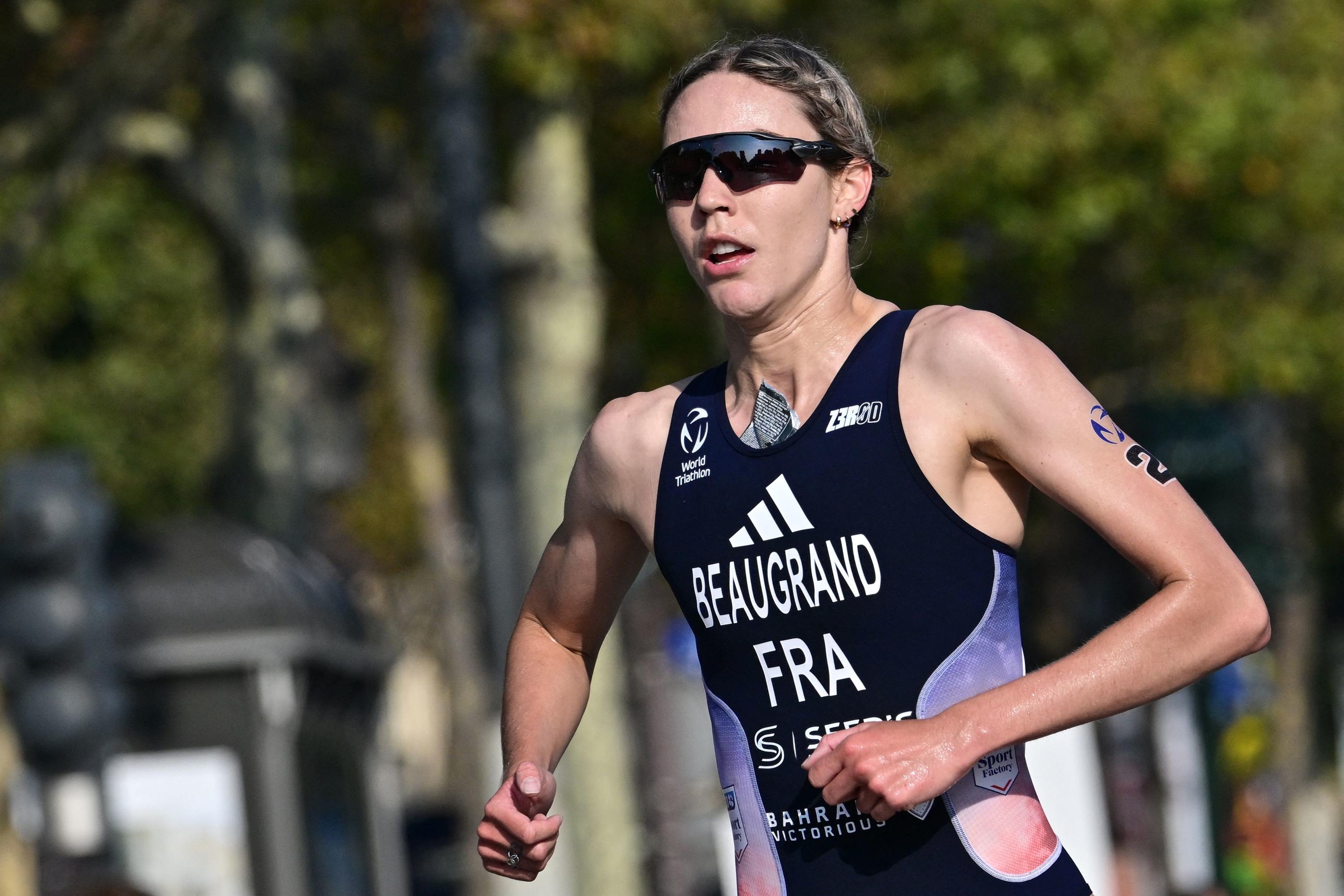 Cassandre Beaugrand est devenue ce dimanche en Espagne vice-championne du monde de triathlon. Miguel MEDINA/AFP