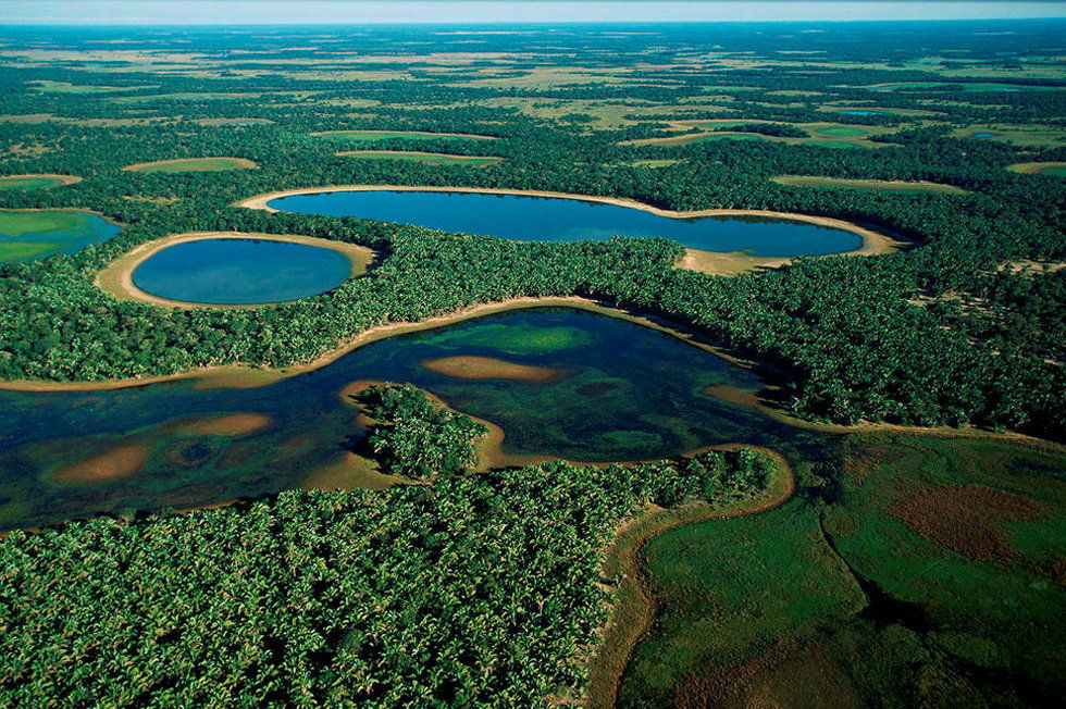 Paisagem aérea do Pantanal