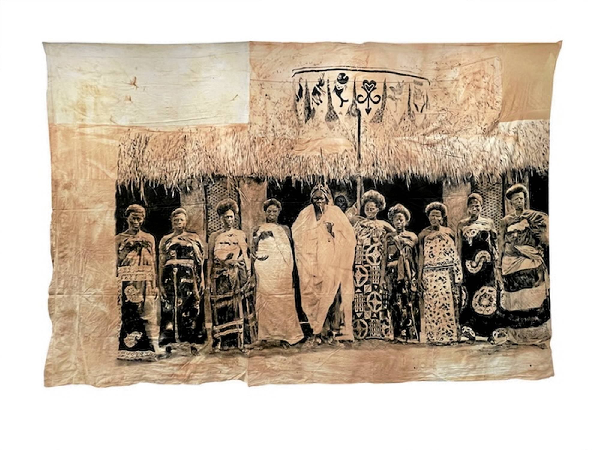 Tirage Albuminé Original Dahomey Cotonou Le Lagon Circa 1890 16,5x22 Cm