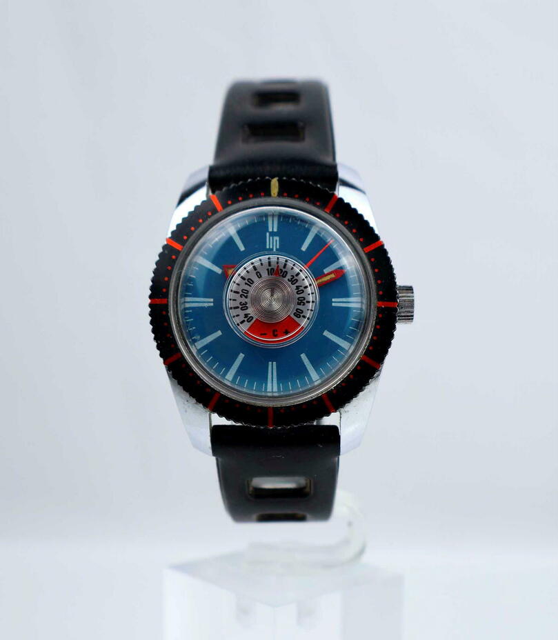 Couronne Dorée Pour Montre LIP Rétrograde - Modèle Sectora Années 1970, Acier, Introuvable, Neuve Sans étiquette