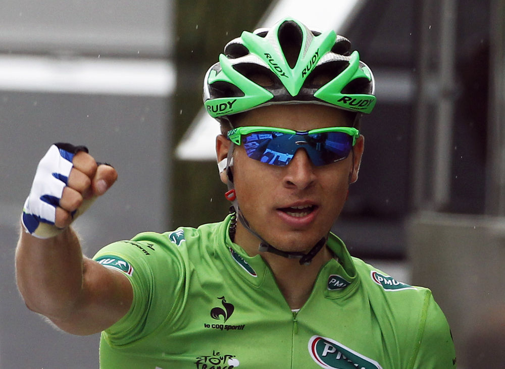 Maillot Cycliste Cannondale – Peter Sagan – Podium Vert Le Coq – Tour De France 2013 – Taille M