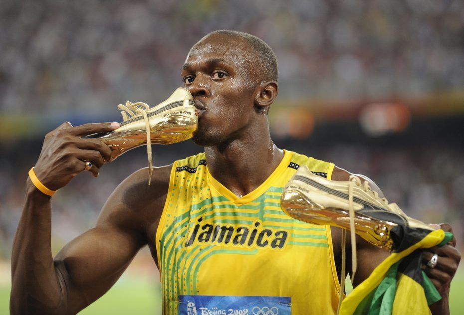 JO 2012 Usain Bolt en neuf chaussures color es L Express