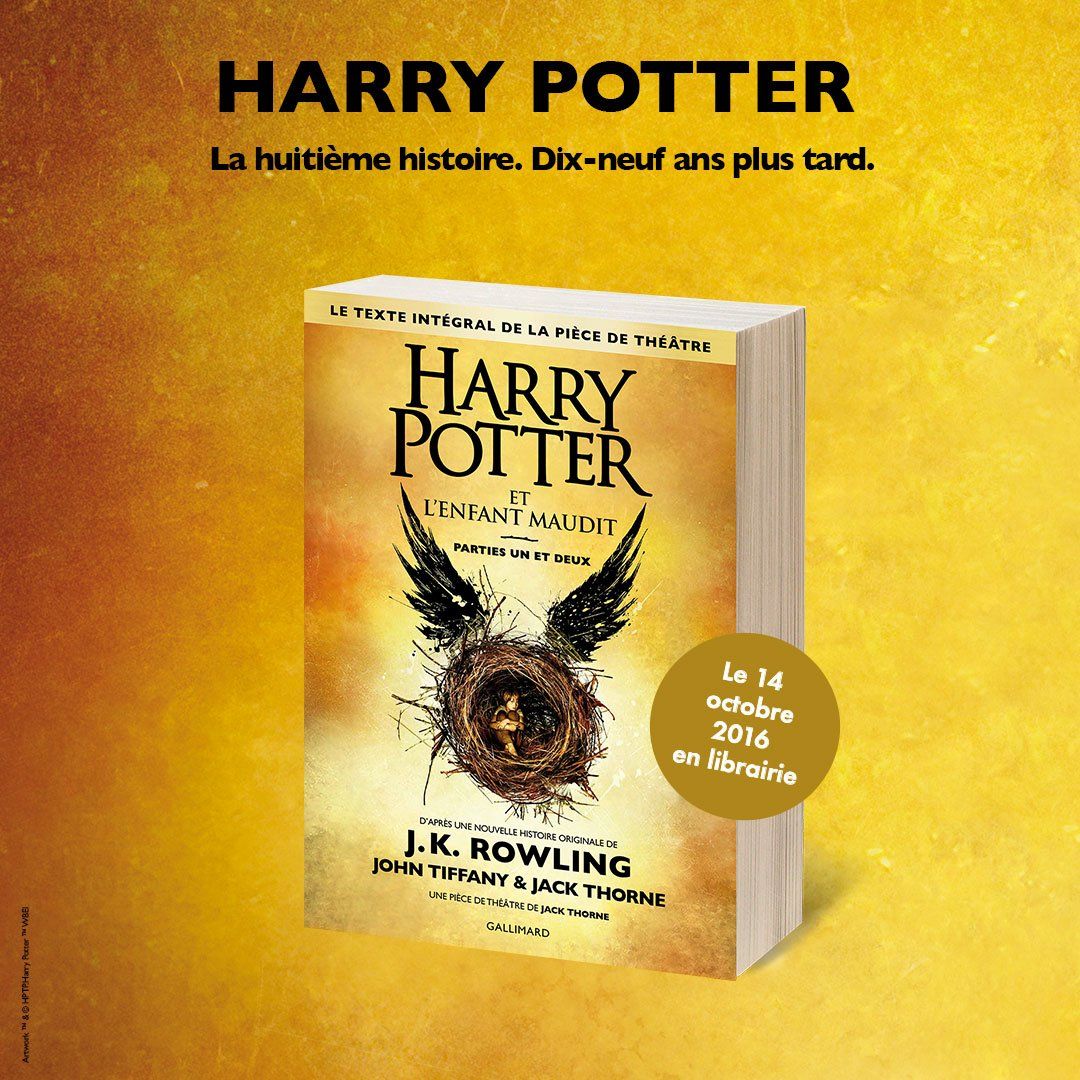 Harry Potter et l'enfant maudit - gallimard - 1 livre