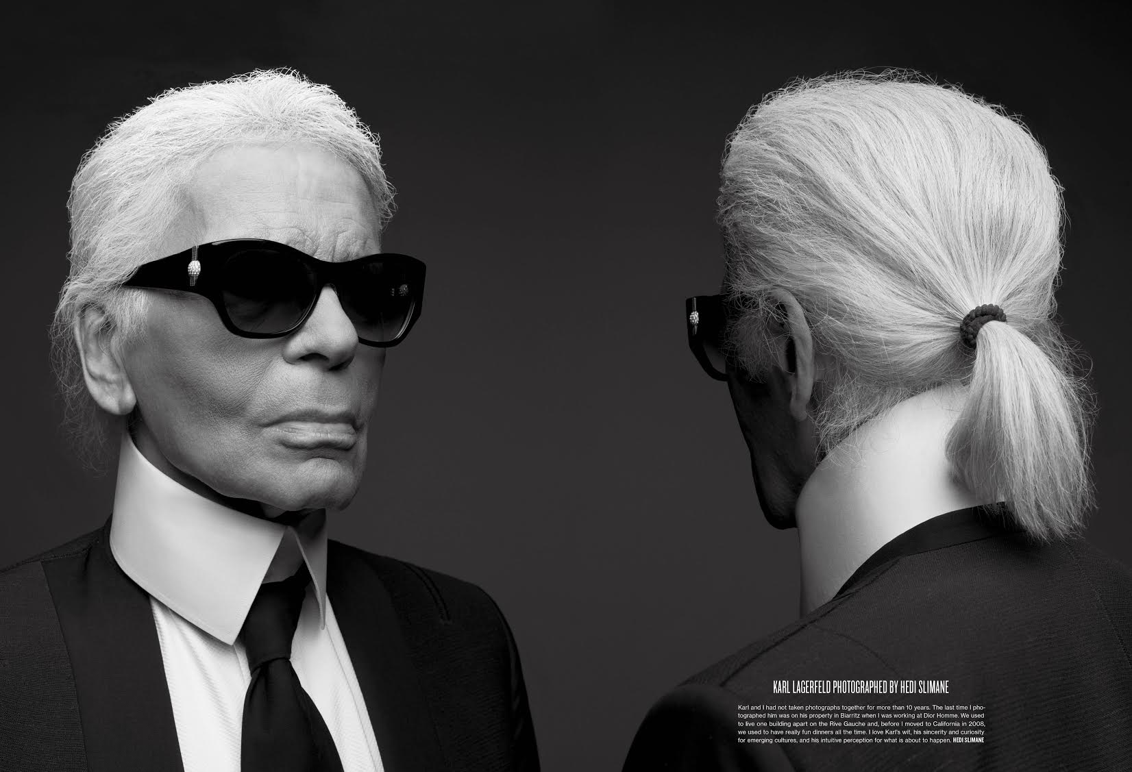 Hedi slimane karl lagerfeld sale