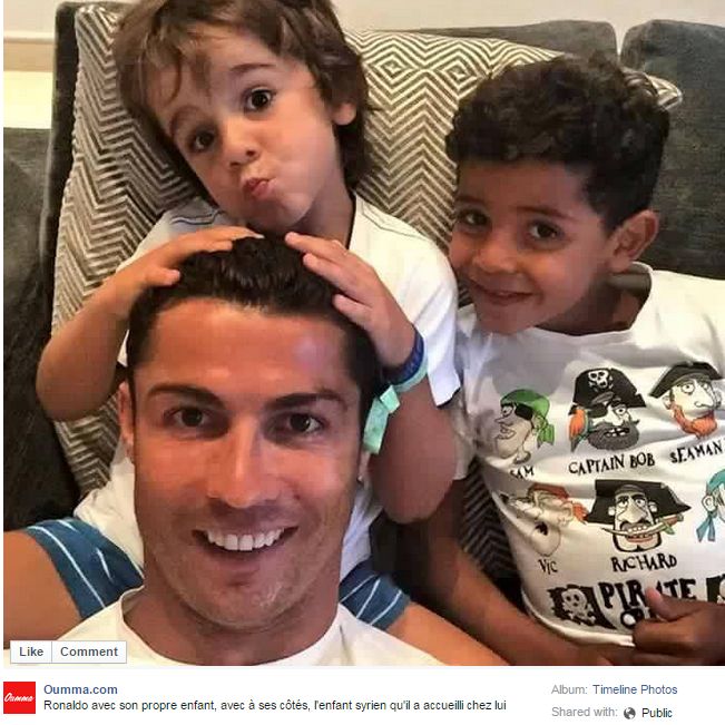 Non, Cristiano Ronaldo n'héberge pas d'enfant syrien chez lui – Libération