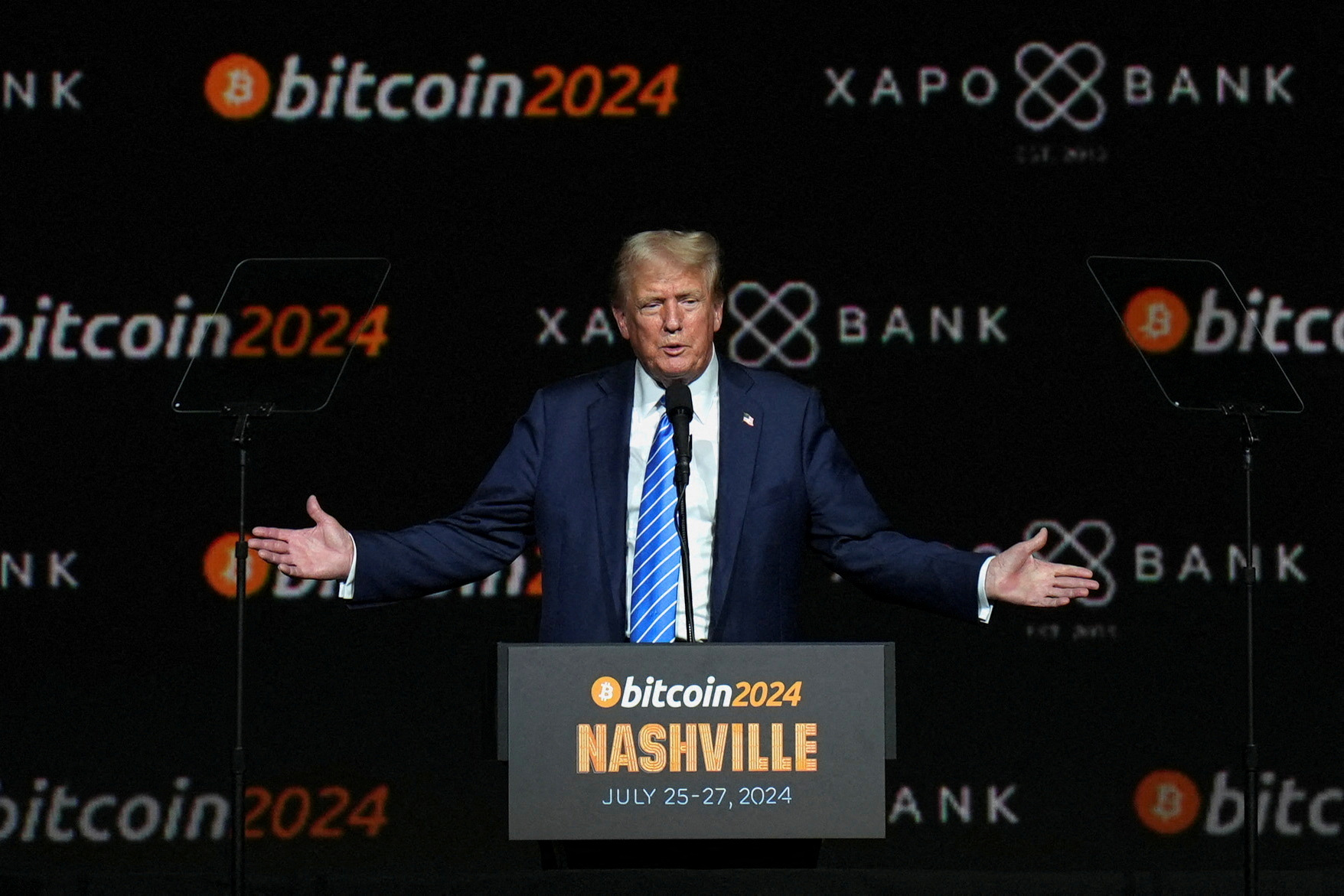 Les promesses de Donald Trump, devenu le «champion du bitcoin», séduisent  le monde de la crypto et font envoler les cours – Libération