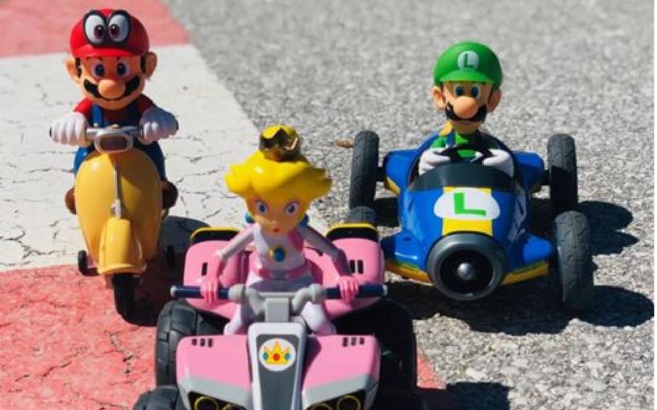Voiture Télécommandée Jouet Nintendo Super Mario Pipe Kart Carrera