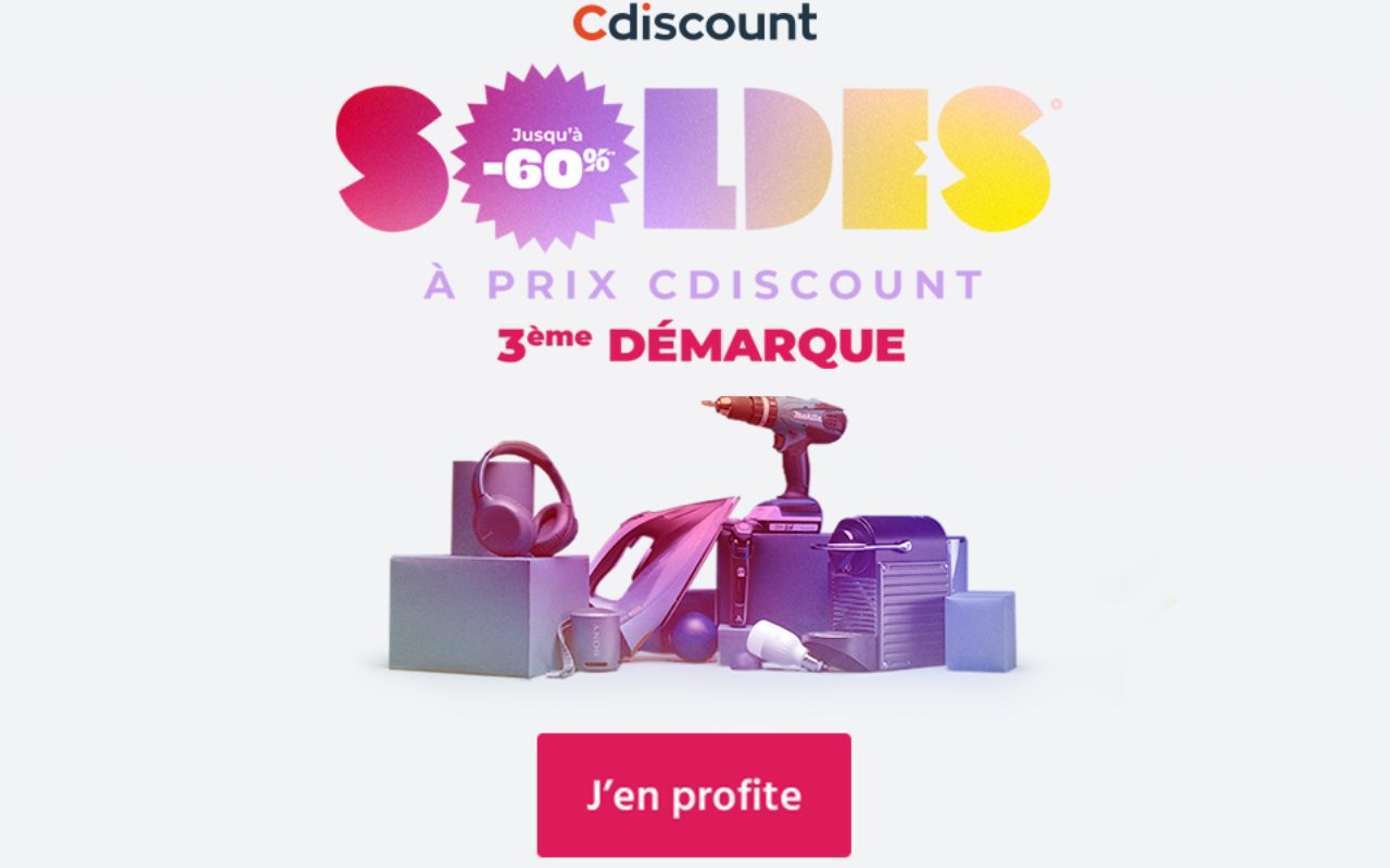 Cdiscount fait une vente à perte sur ce salon de jardin 4 personnes pendant  les soldes