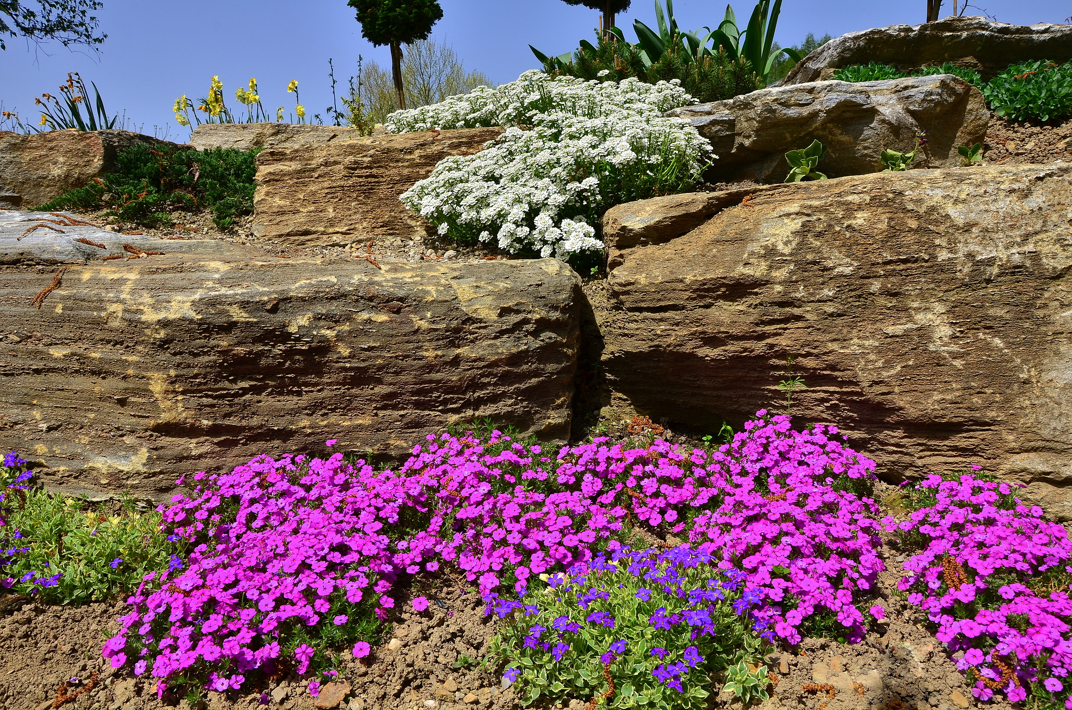 Pierre naturelle rocaille galet jardin