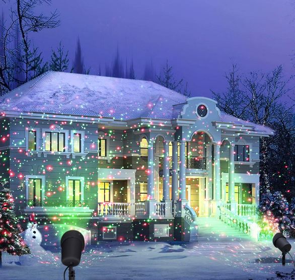 Projecteur de Noël intérieur extérieur,projecteur dHalloween extérieur avec  télécommande,projecteur de décoration de fête de N - Cdiscount Maison