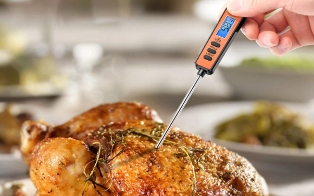 Acheter Thermomètre à viande sans fil avec 2 accessoires pour griller la  cuisine, thermomètre de cuisson des aliments, viande numérique