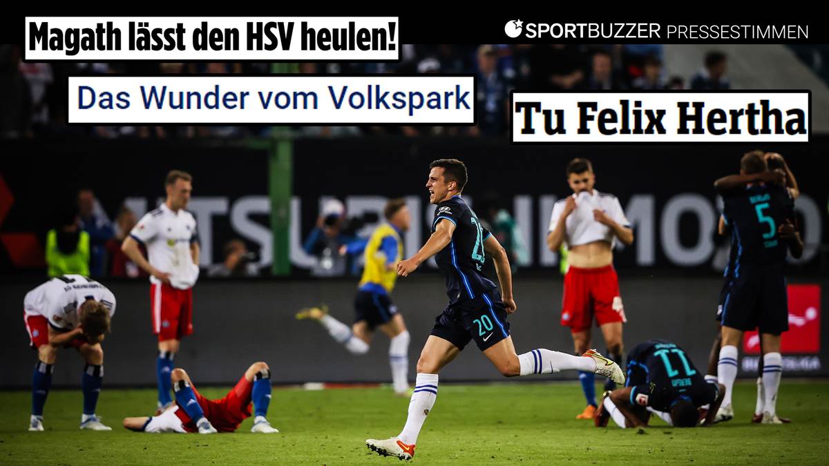 Hertha-Rettung! HSV am Boden/