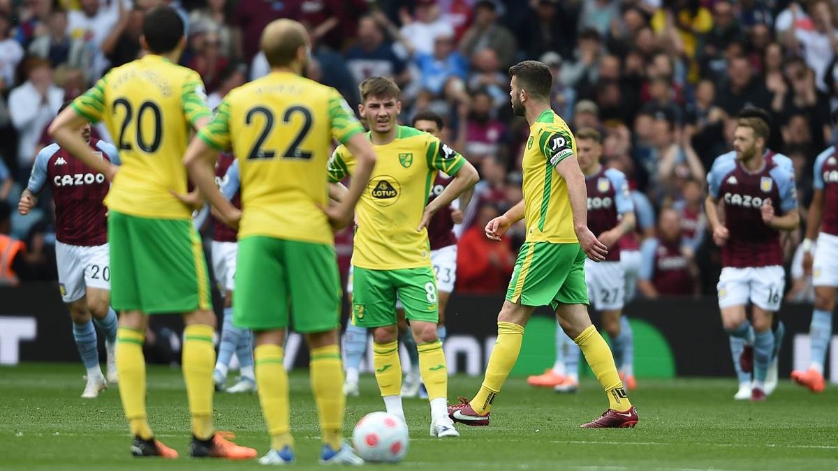 Erster Premier-League-Absteiger fix: Norwich City muss nach Pleite gegen Aston Villa in die 2. Liga