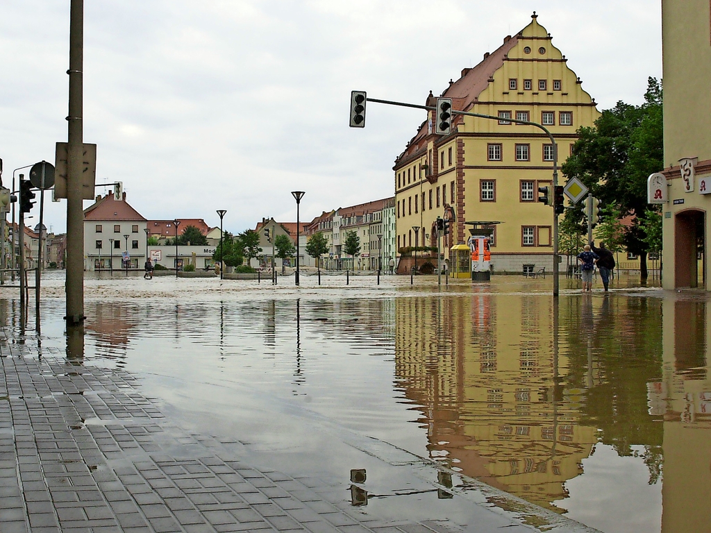 Hochwasser 2002 in Eilenburg