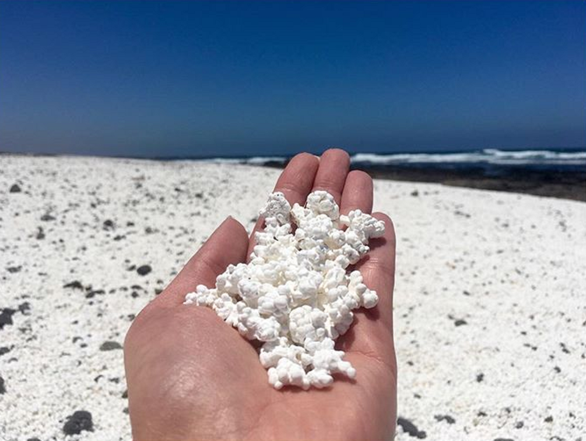 Fuerteventura auf den Kanaren hat einen Popcorn-Strand!