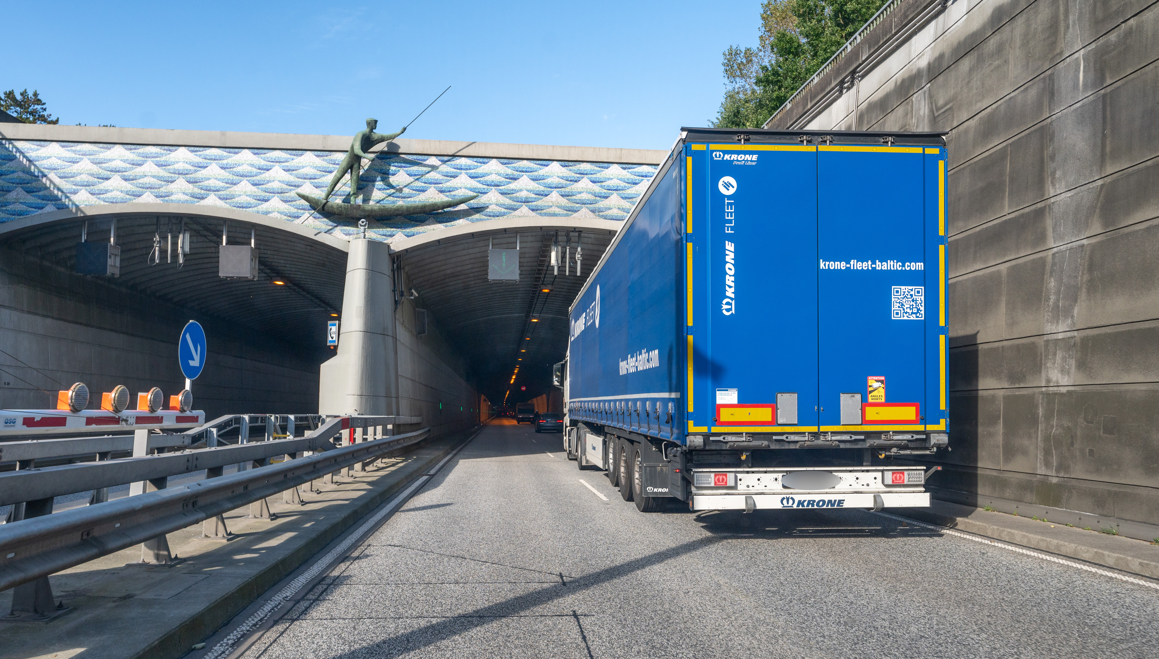 Kanaltunnel Rendsburg: Deutlich weniger Höhenalarme im Jahr 2025