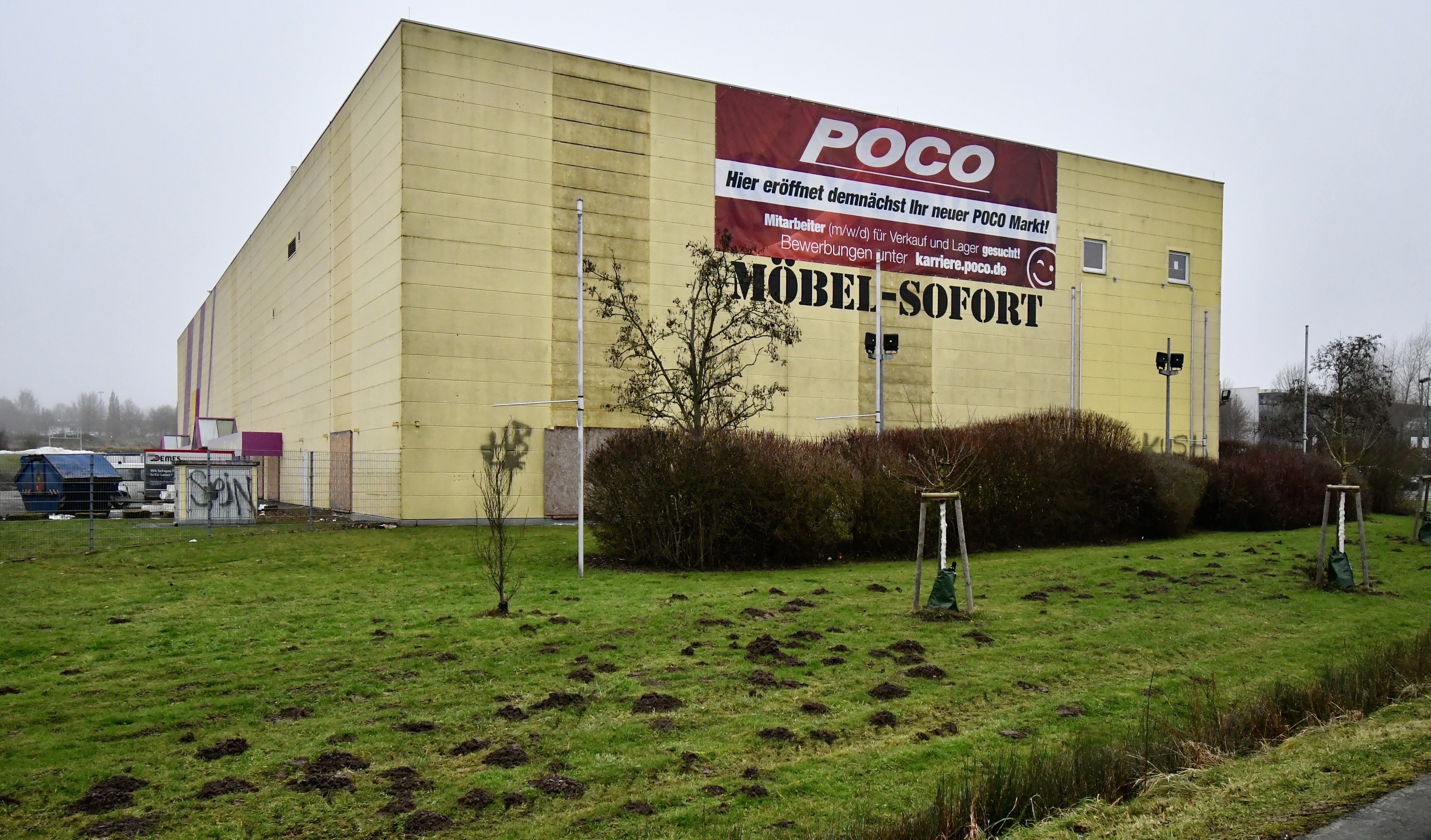 Möbel-Discounter Poco eröffnet im ehemaligen Sconto-Gebäude
