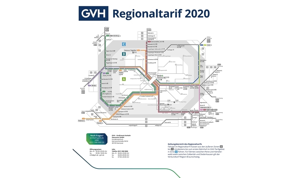 Good GVH Monatskarte Übertragbar A-E Februar 2023