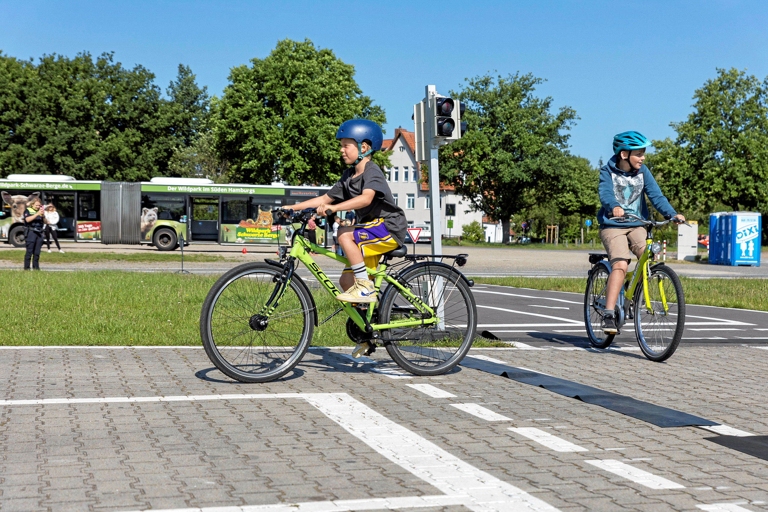 Verkehrsbungsplatz Slzwiesen feiert Einweihung nach Umgestaltung: Mehr  Sicherheit fr Kinder