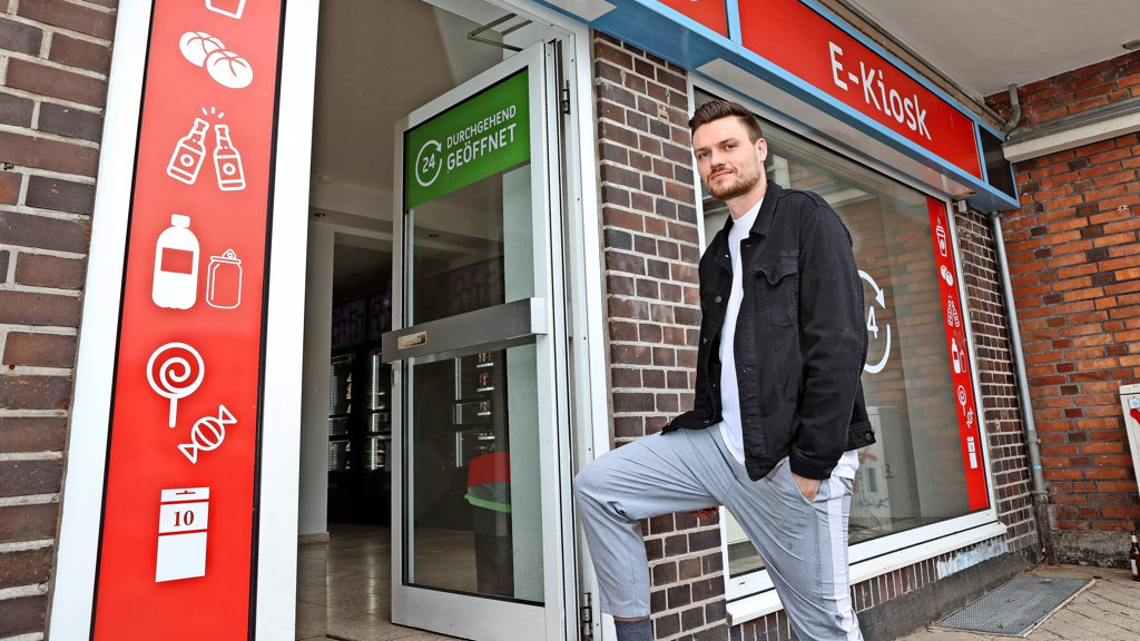 Rostocker eröffnen Automaten-Supermarkt am Ulmenmarkt: E-Kiosk immer  geöffnet