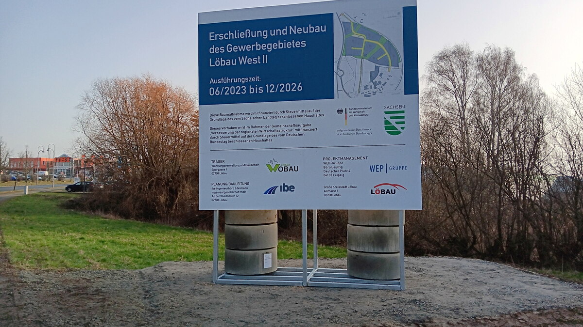 Löbau erweitert für Millionen das Gewerbegebiet - erster Bau startet im  April