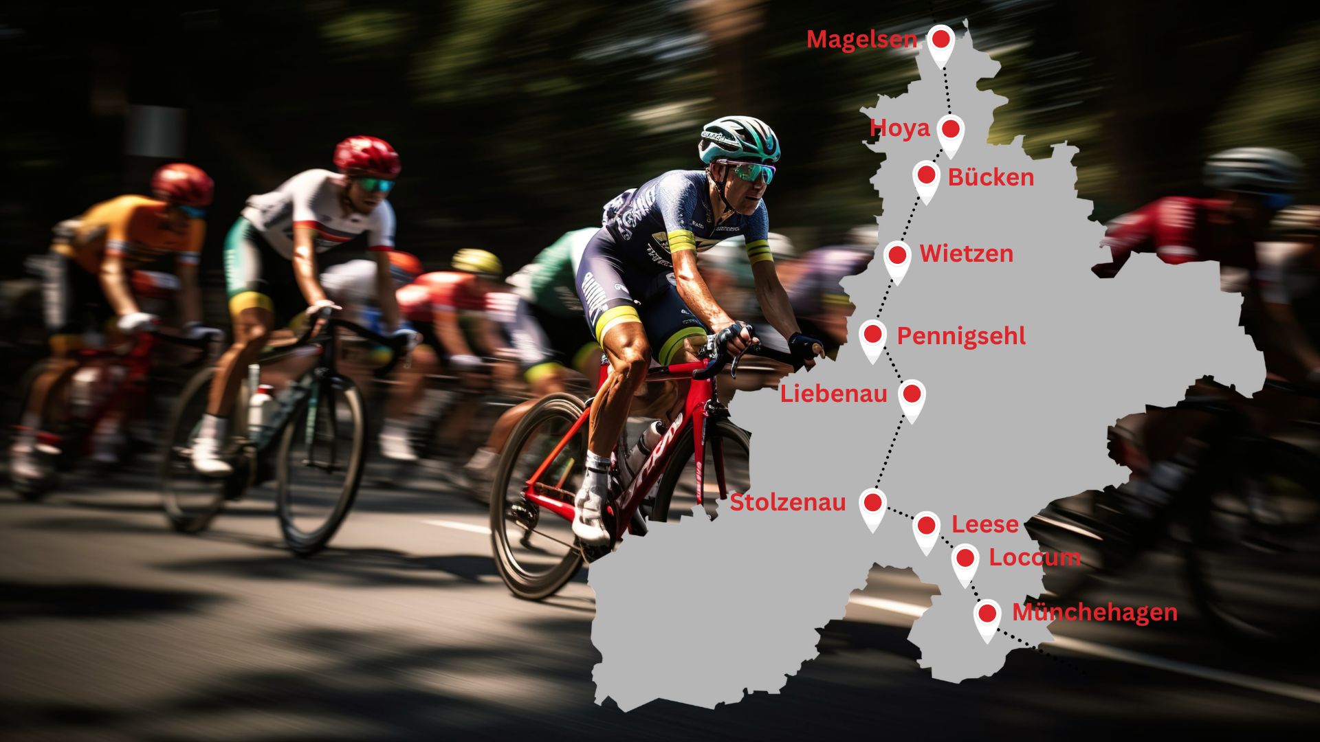 Radsport Deutschland-Tour fährt quer durch den Kreis Nienburg