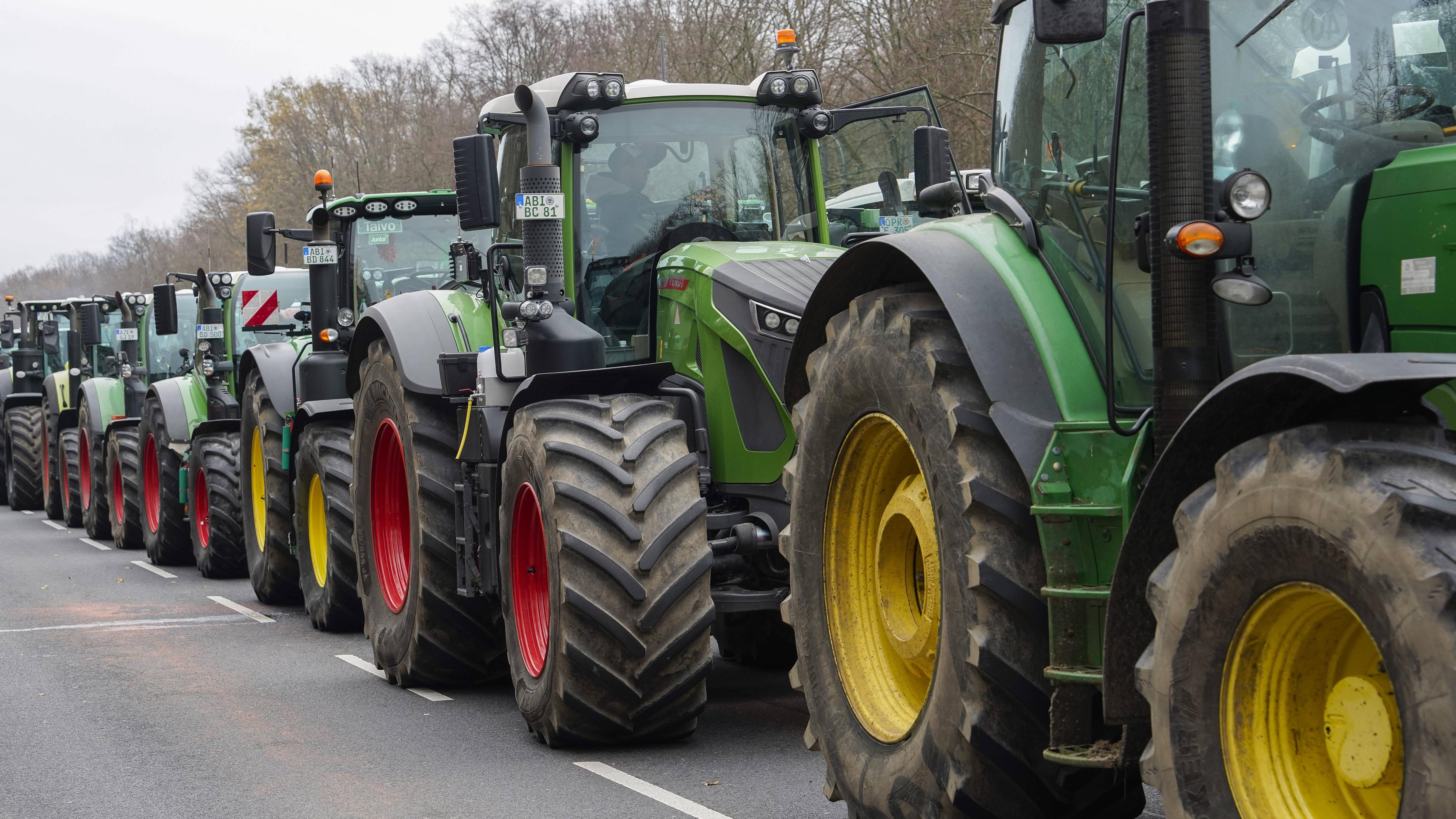 Bauernproteste: Landwirte bei Liebenau