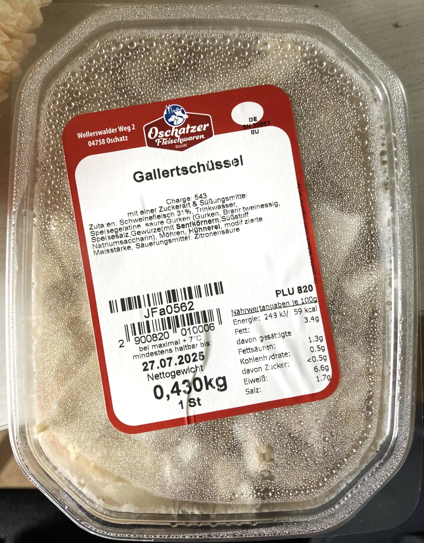 Fleischer wütend: Oschatzer Gallertschüssel muss umbenannt werden