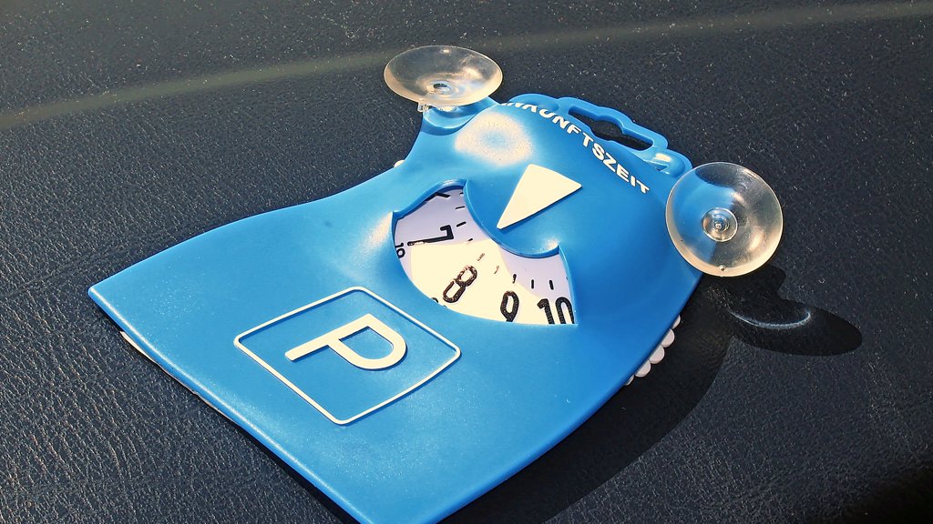 Euro Parkscheibe Parkuhr blau aus Hartplastik Auto Parkscheibe Autoscheibe