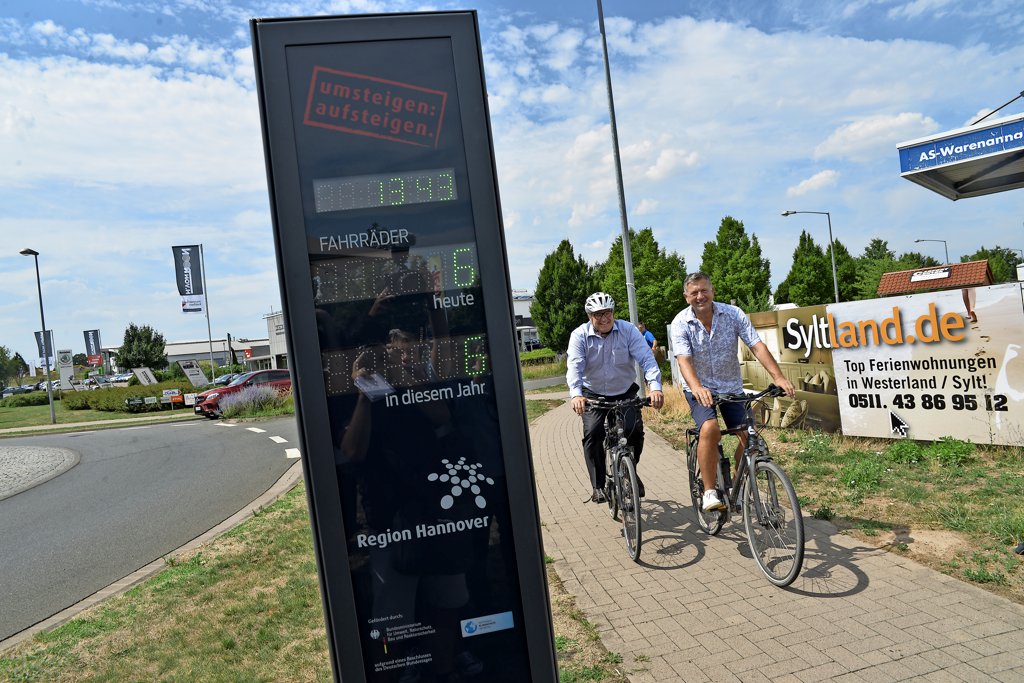 Fahrradregion Hannover: Zählstationen dokumentieren Ausbau des Radwegenetzes