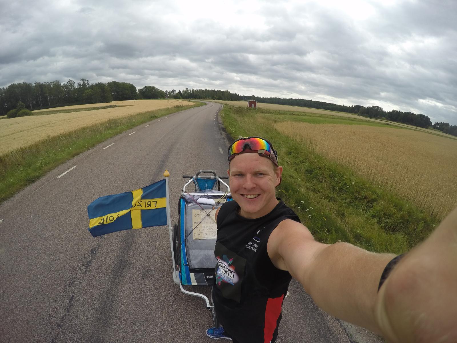 Erik Fredlund springer från Uppsala till Frizon för välgörenhet