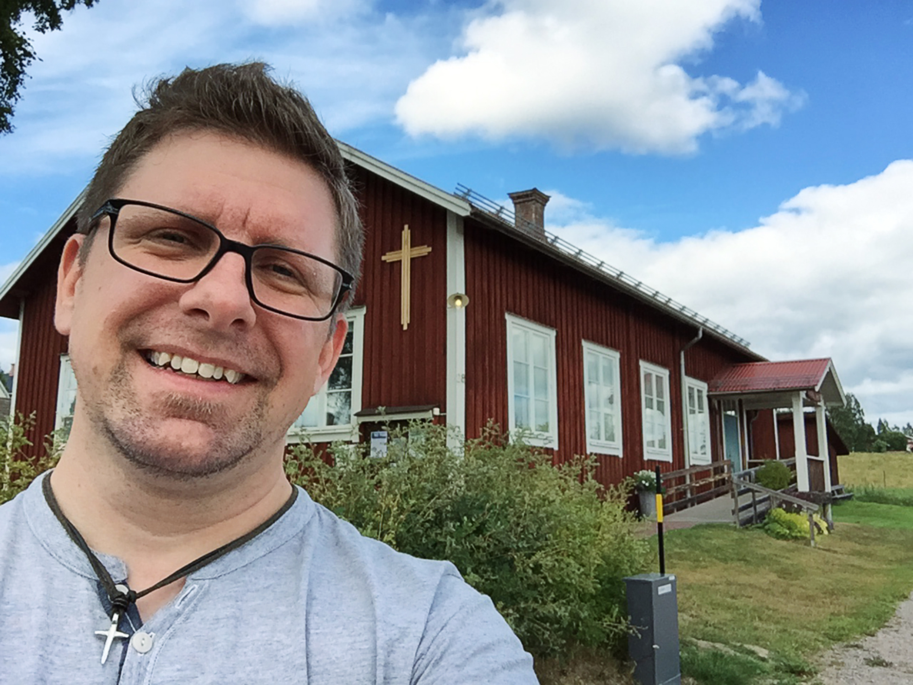 Mikael Hansson, pastor i Siljansnäs frikyrkoförsamling i Dalarna.