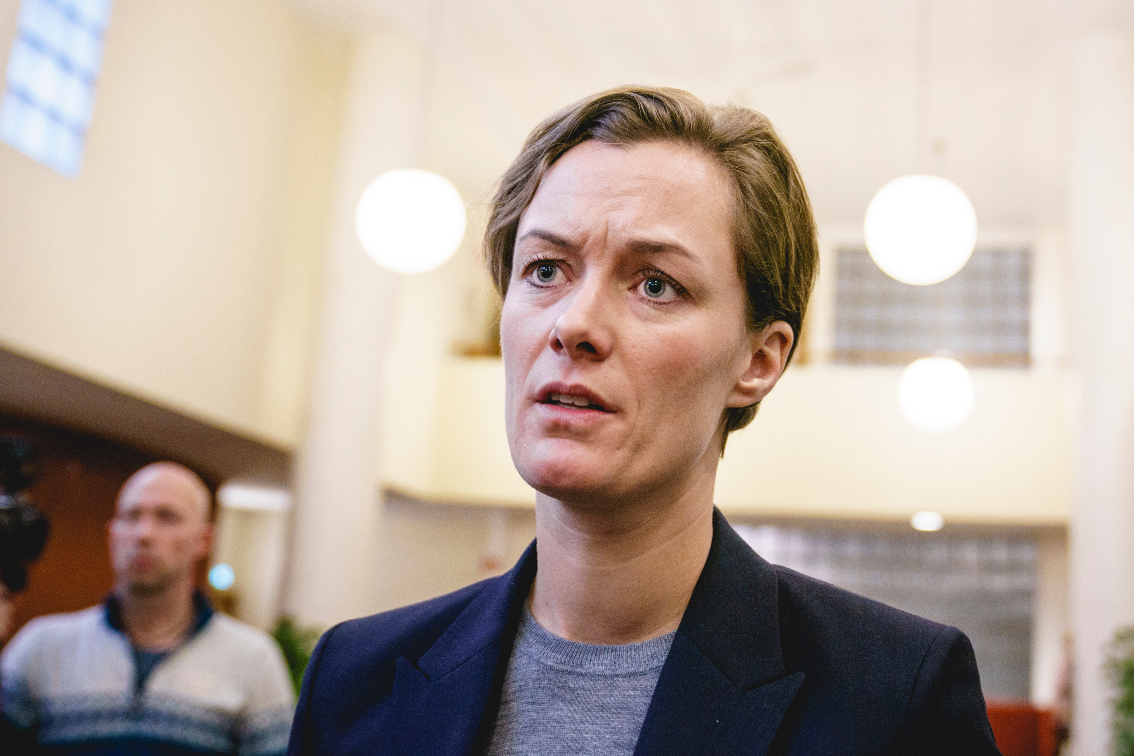 Kultur- og likestillingsminister Anette Trettebergstuen (Ap) vil jobbe for å regulere de store teknologiselskapene når Norge tar over formannskapet i Nordisk ministerråd over jul. Onsdag møter hun sine nordiske kollegaer i København. Foto: Stian Lysberg Solum / NTB