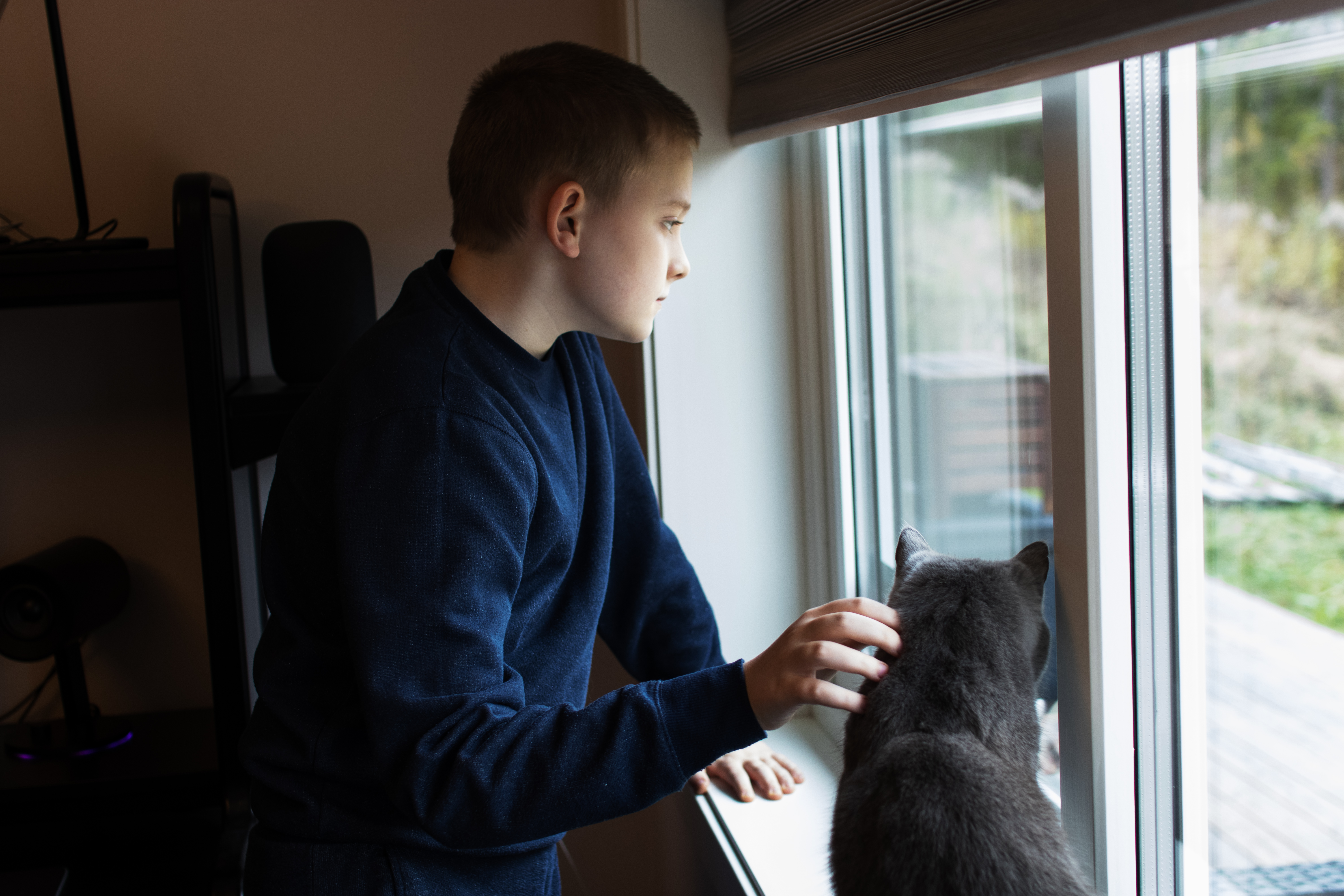 Max liker seg hjemme, men vil gjerne være på skolen når de gjør noe spennende.