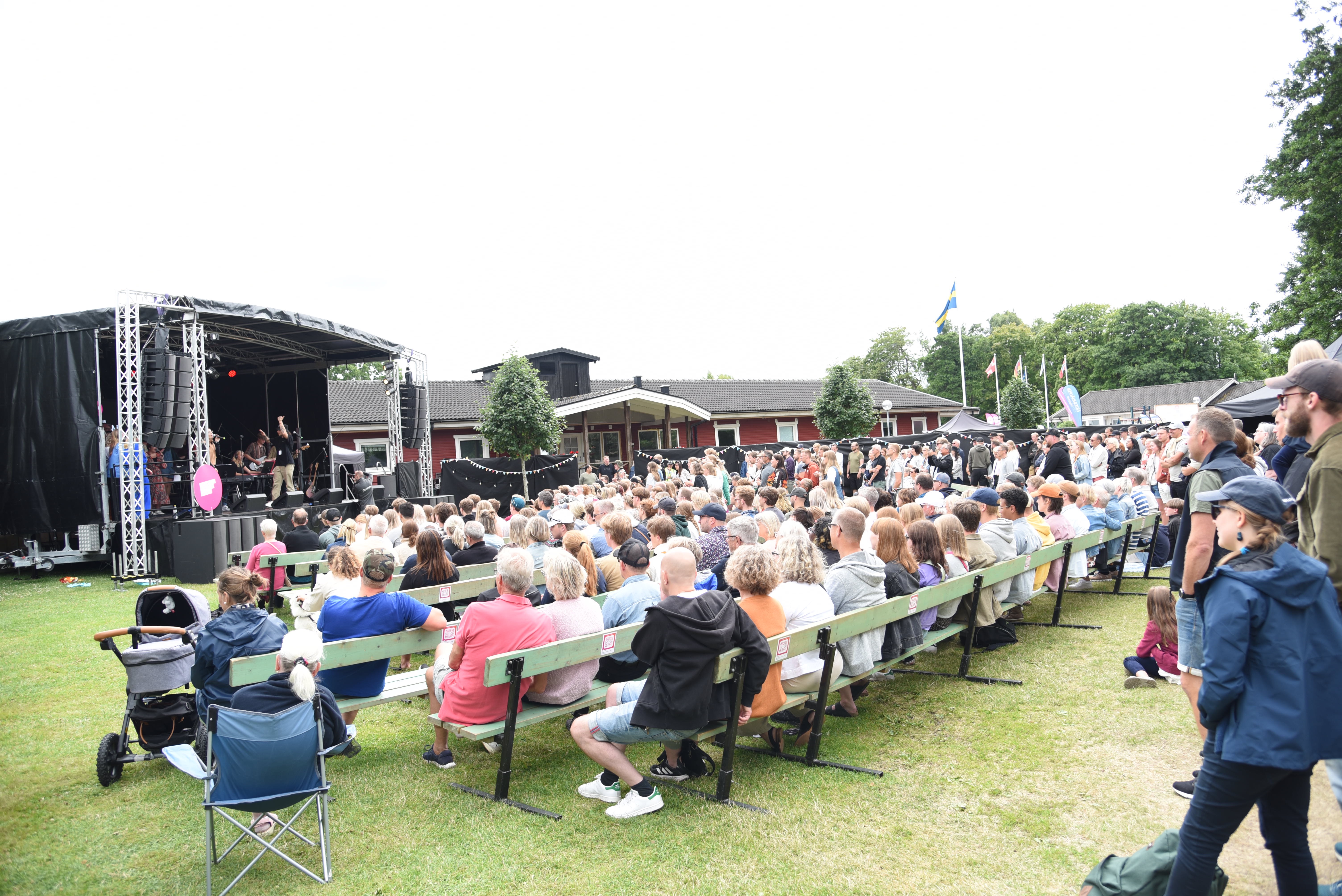 Gullbrannafestivalen 2022.I år hade festivalen fått en ny utomhusscen.