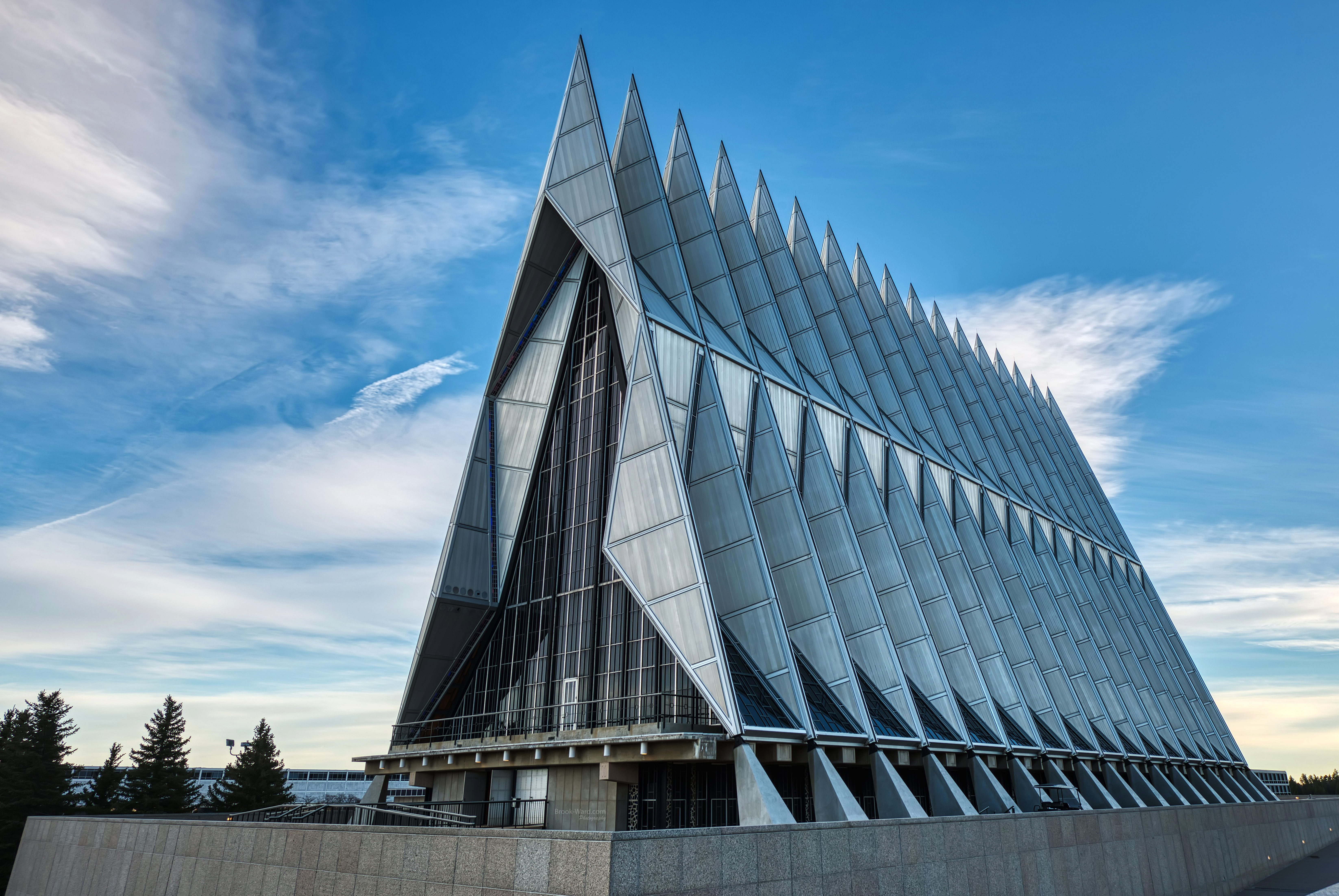 Colorado Spring, CO, United States Air Force Academy - Academy Cadet Chapel.