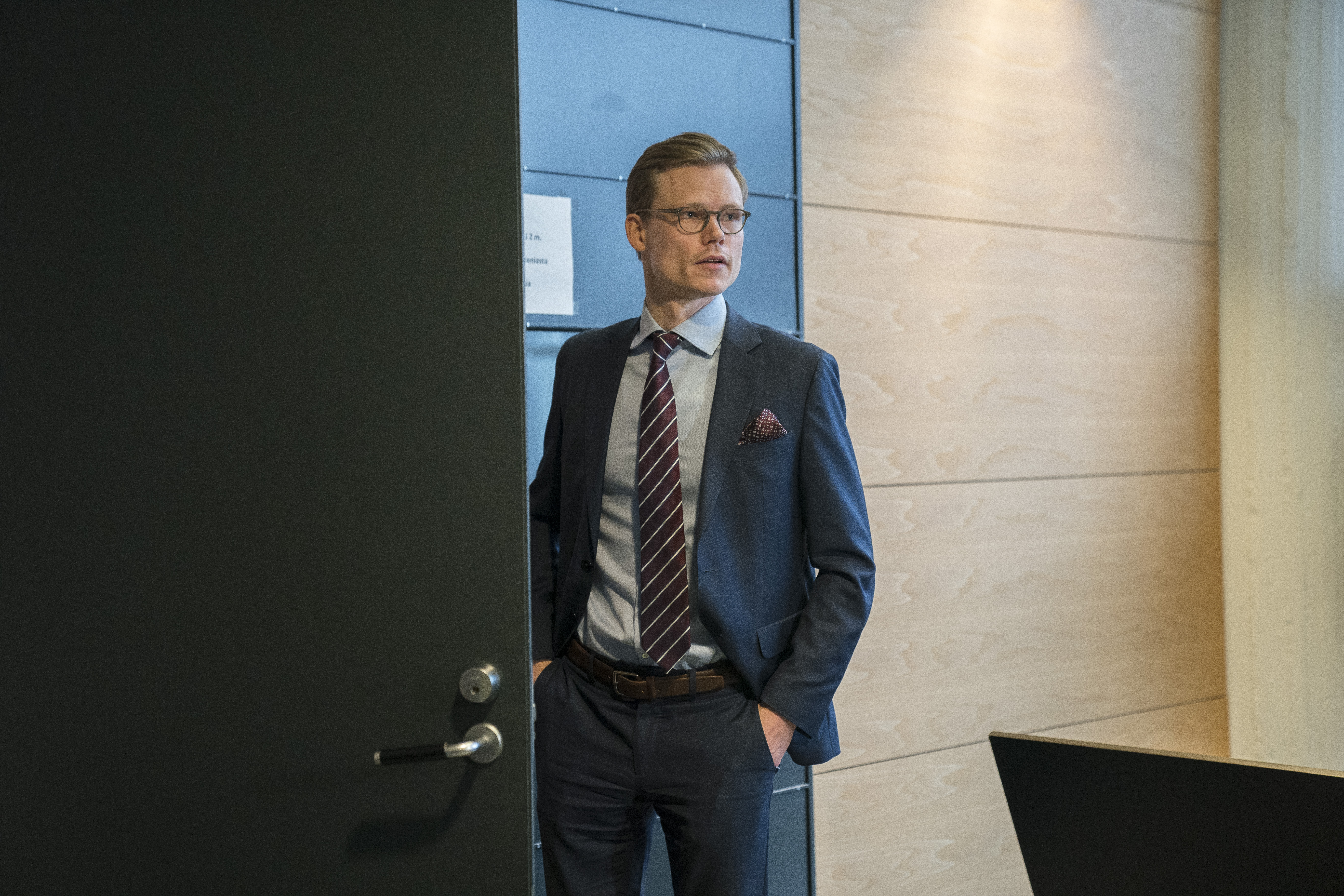 Riksdagsmedlem Päivi Räsänen står tiltalt for å fremme hatefulle ytringer mot homofile. Rettssak i Tingretten i Helsinki, Finland.