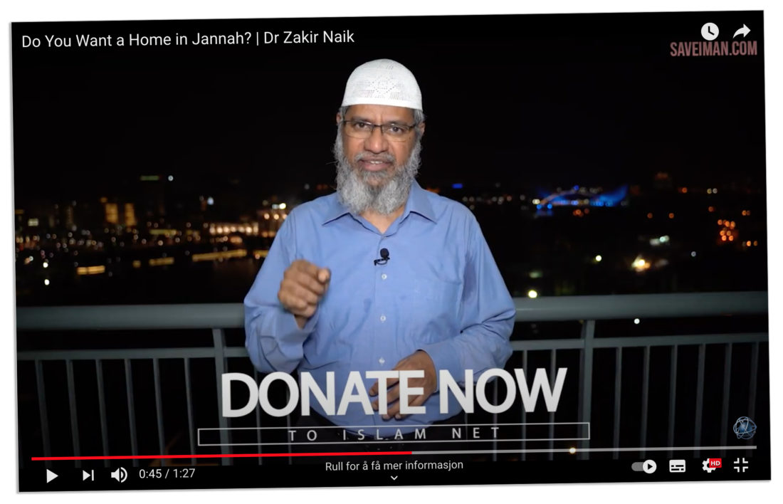 KAMPANJE: Islam Nets innsamlingskampanje ble frontet med opptredener i YouTube-videoer.