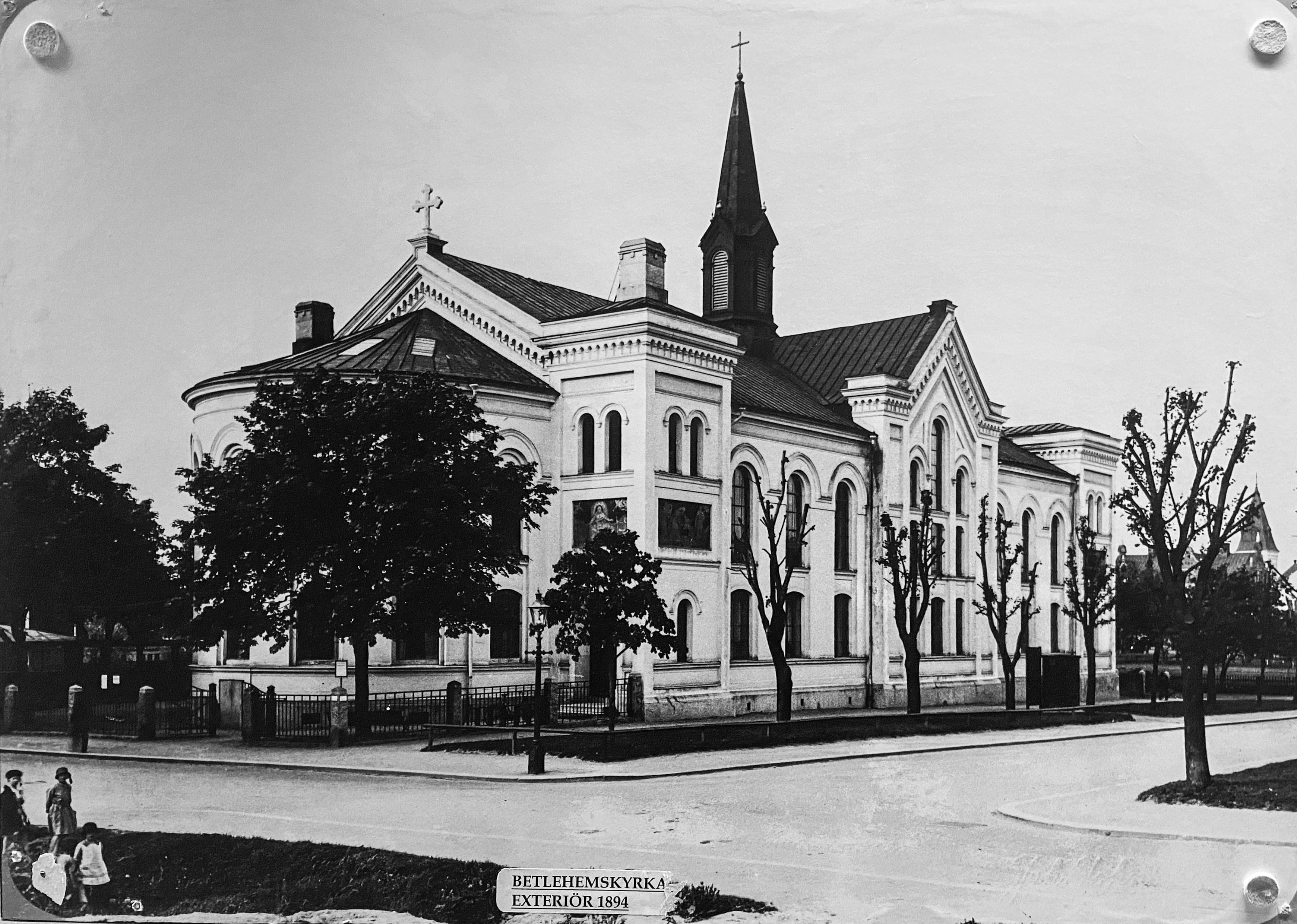 Gamla Betlehemskyrkan i Gävle som den såg ut 1894.