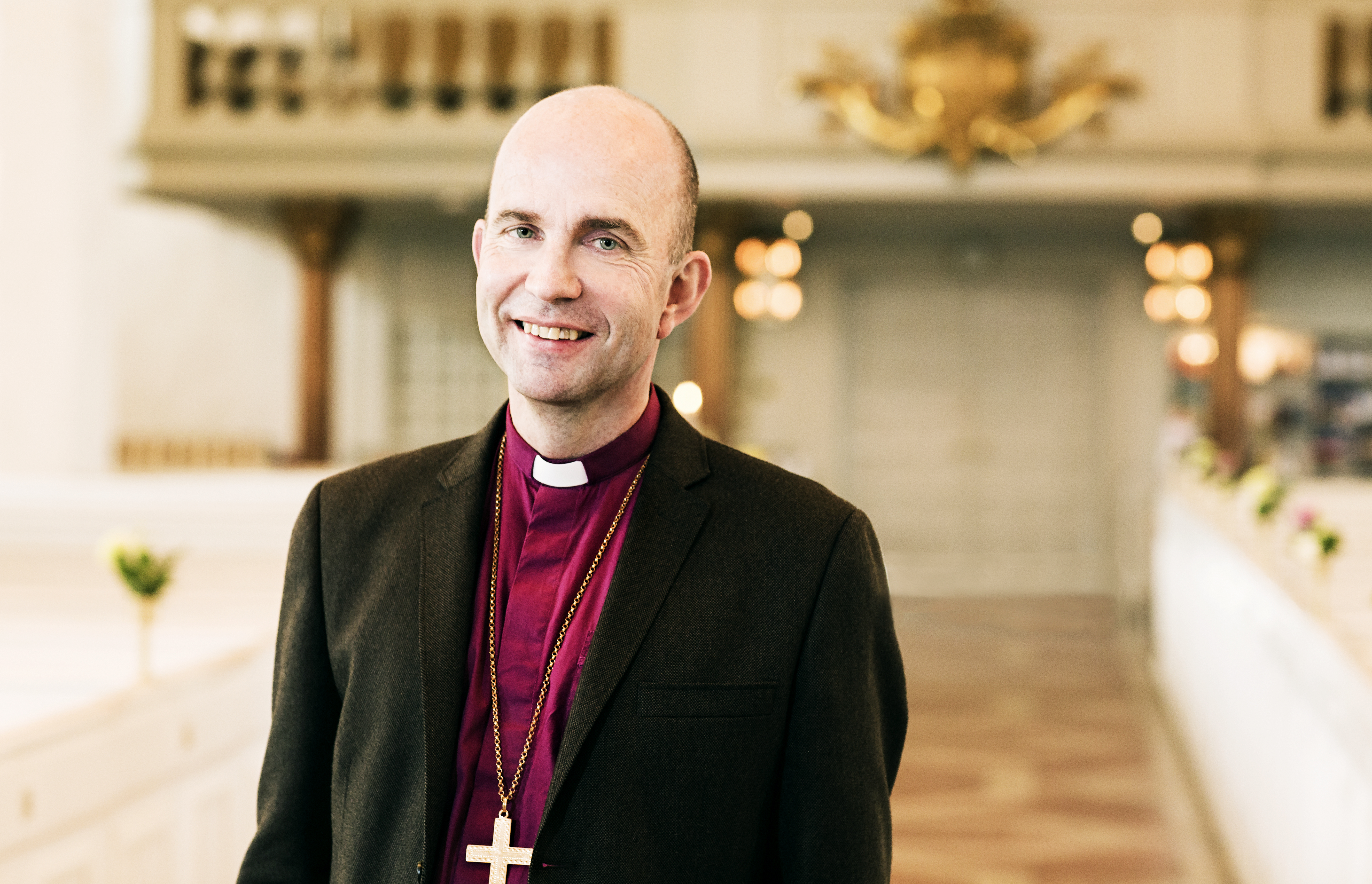 Biskop Fredrik Modéus protesterade mot vissa av restriktionerna mot kyrkor under pandemin under andra vågen av corona.