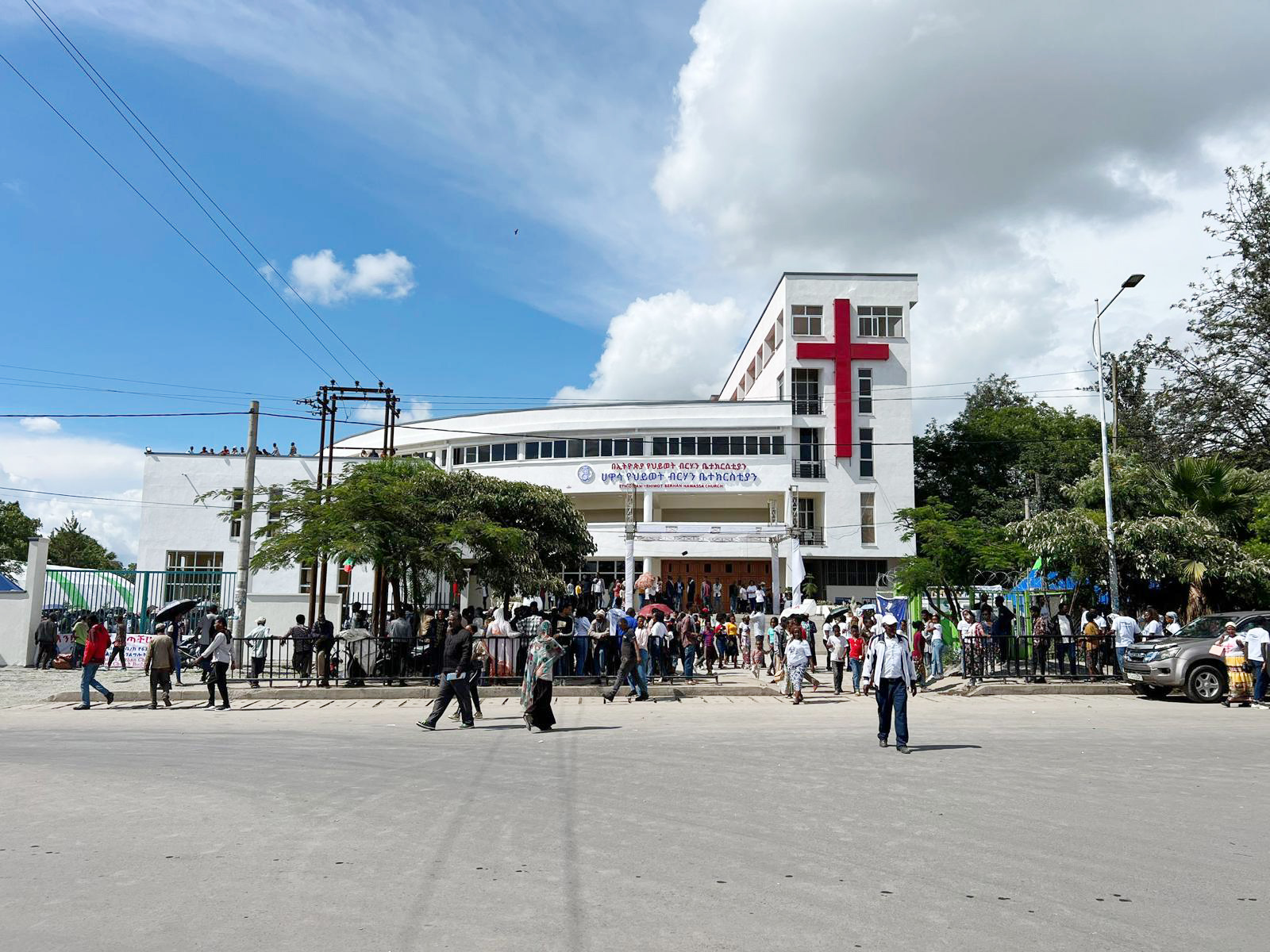 Den nybyggda pingstkyrkan i Hawassa, Etiopien.