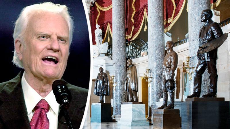 Billy Graham blir staty i regeringsbyggnad