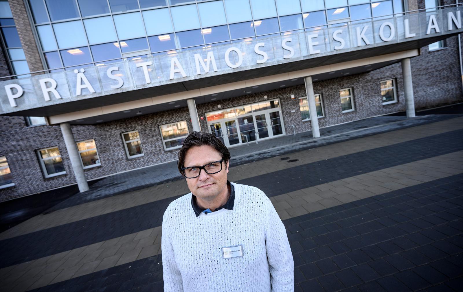 Mattias Liedholm, rektor på Prästamosseskolan i Skurup.